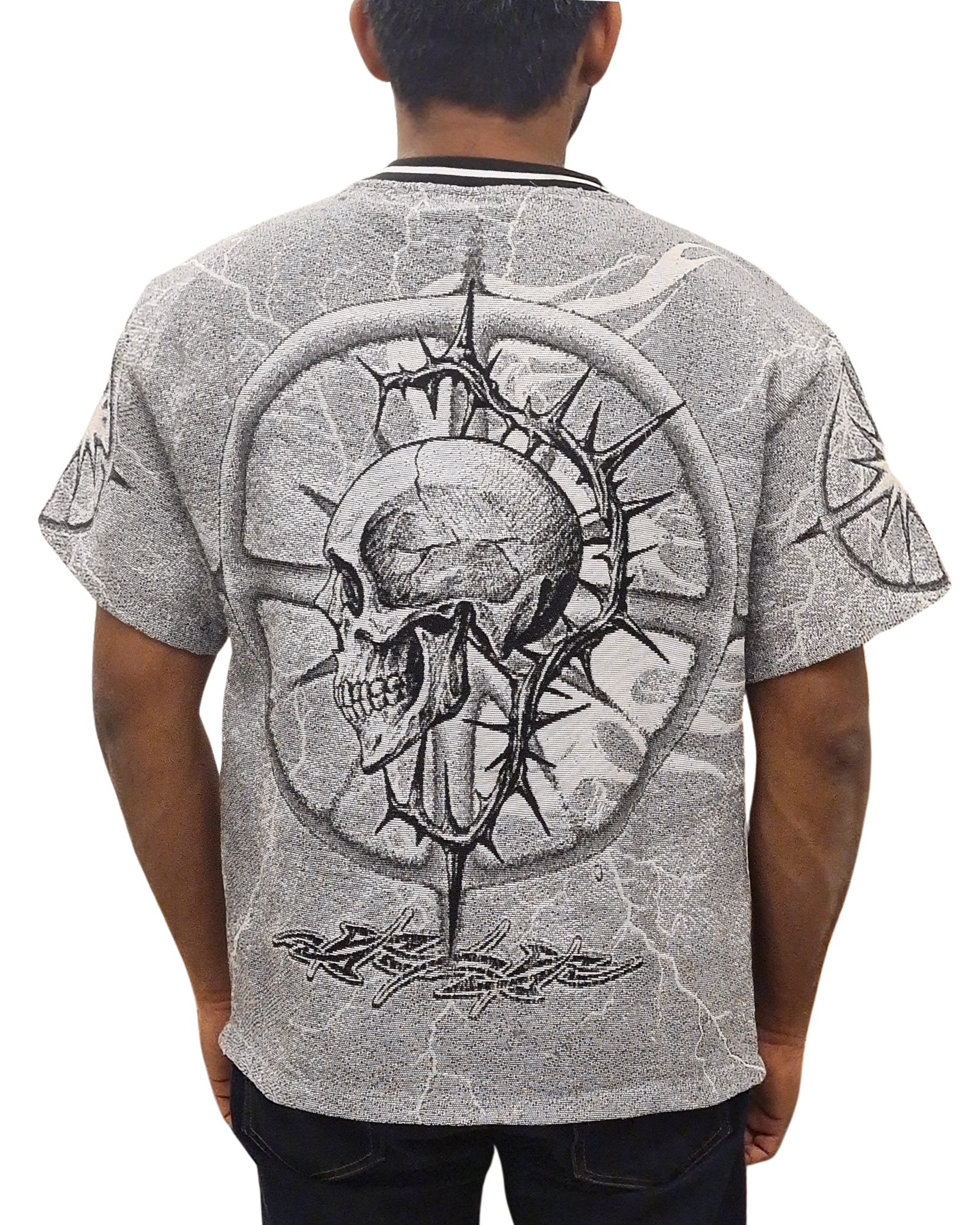 Screaming Skull Rhinestone Shirt