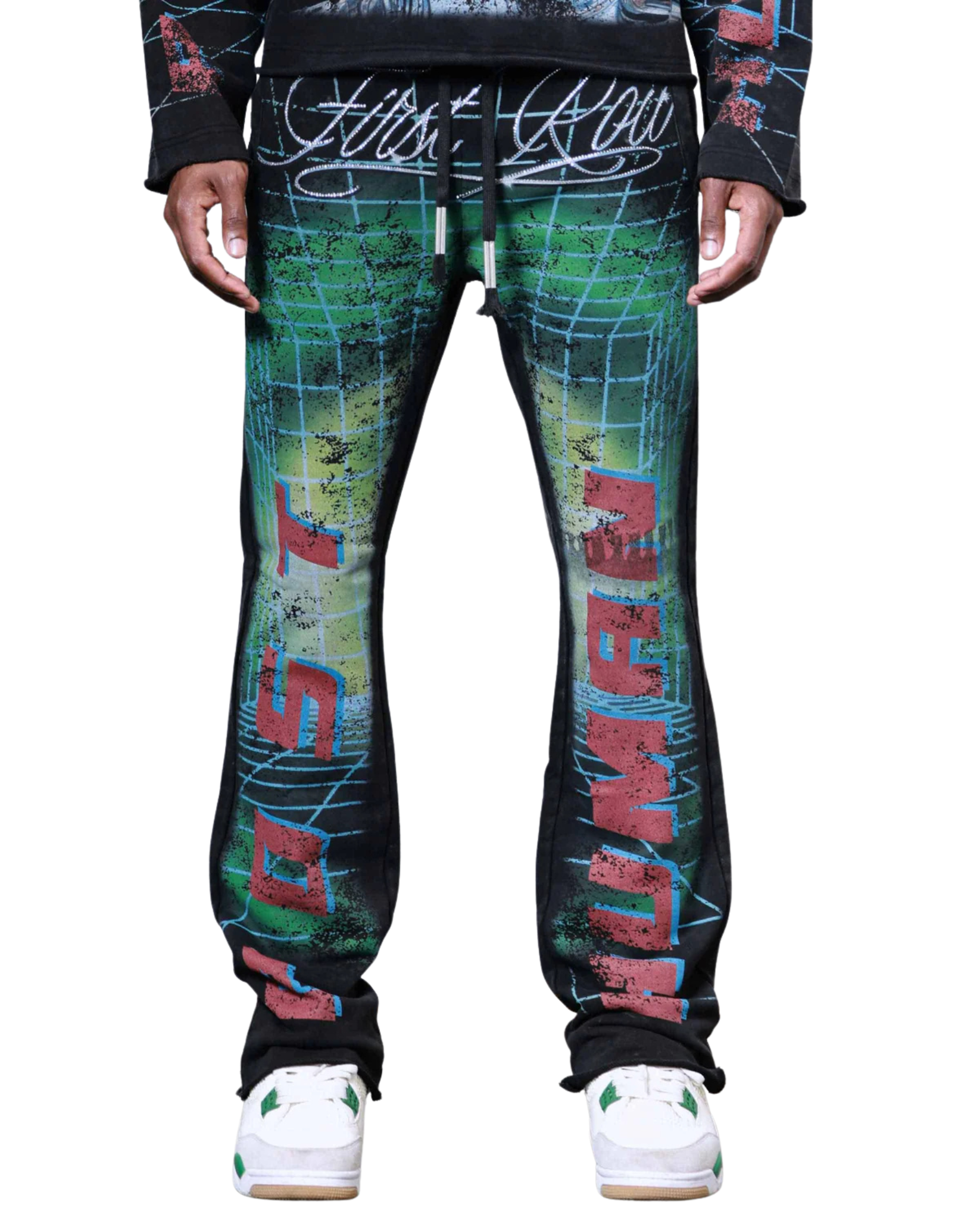 Post Human Matrix Stacked Sweatpant
