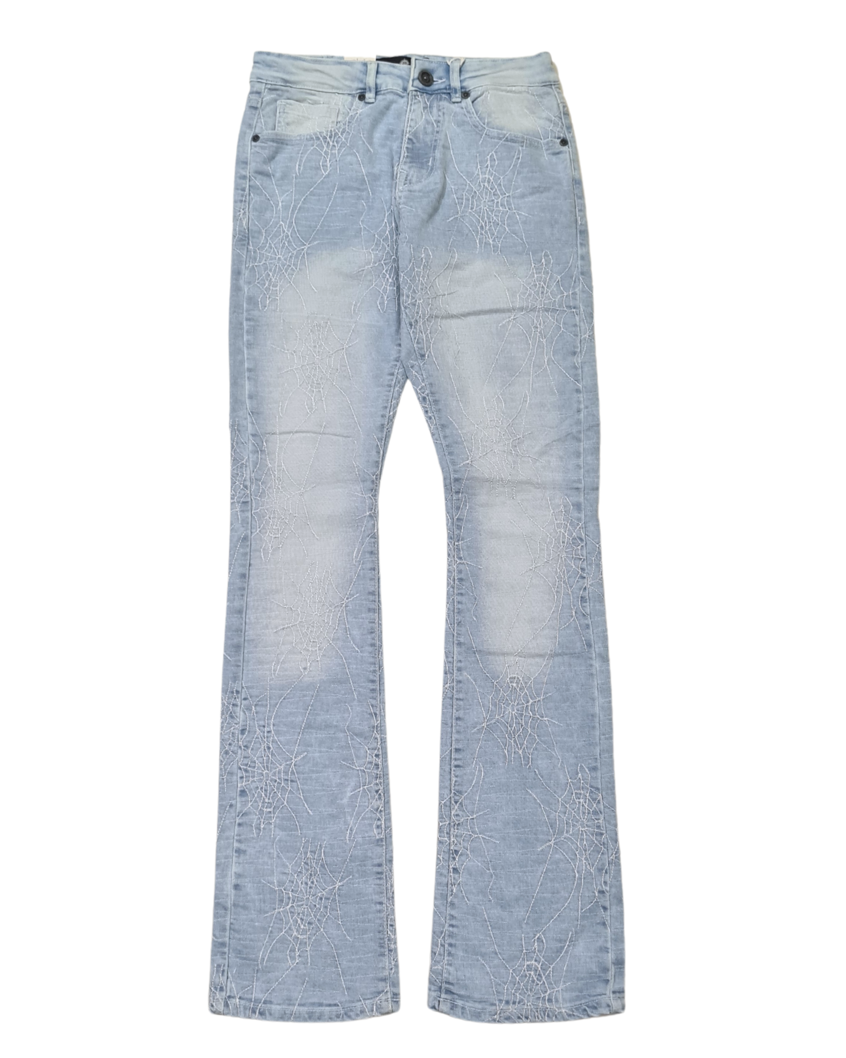 Spider Web Stacked Slim Fit Jean 3508