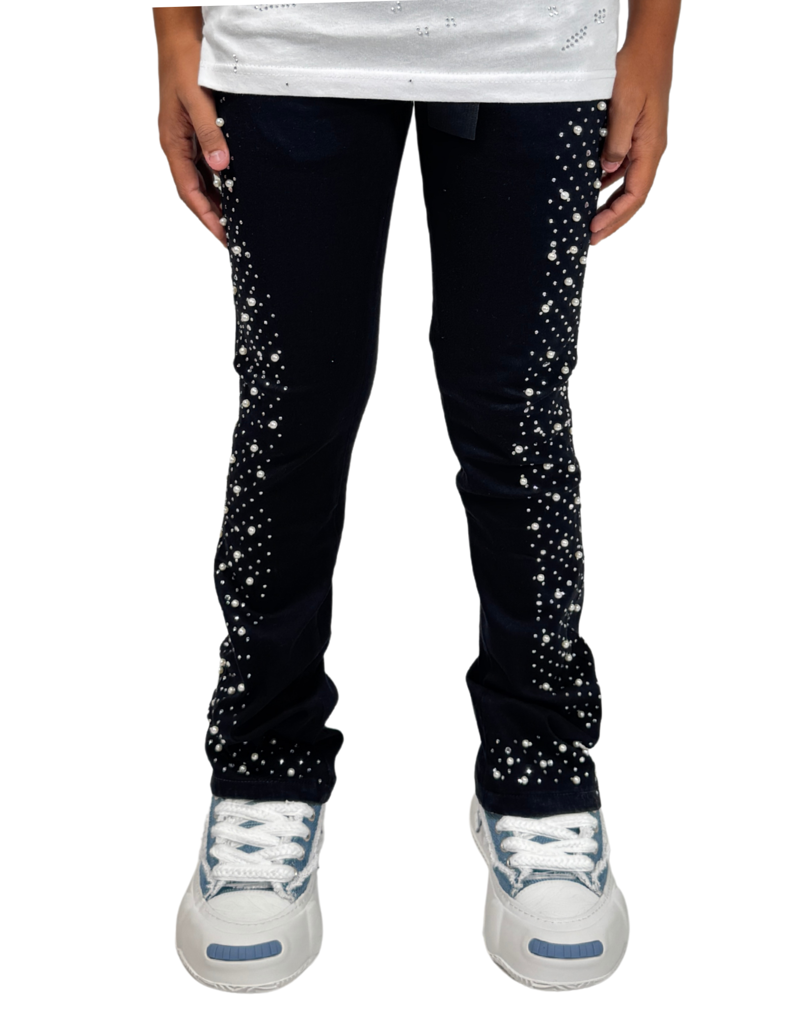 Kids Pearl Stacked Jean 25120