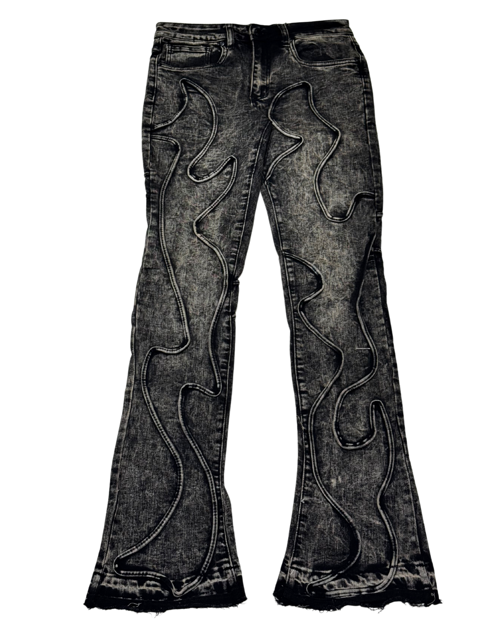 Tornado Flame Stacked Jean M8329D