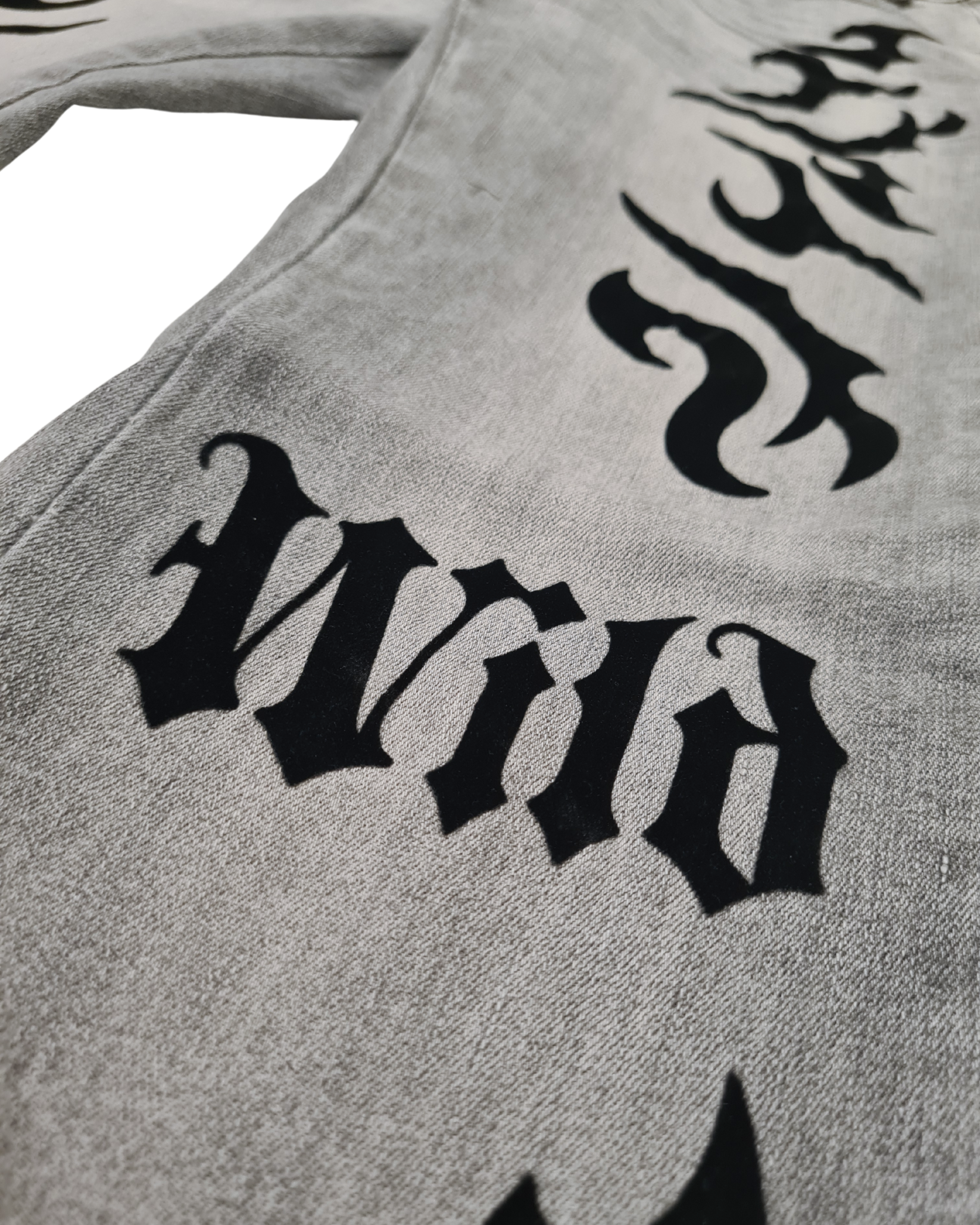 Flocking Flare Denim Jeans KD2509