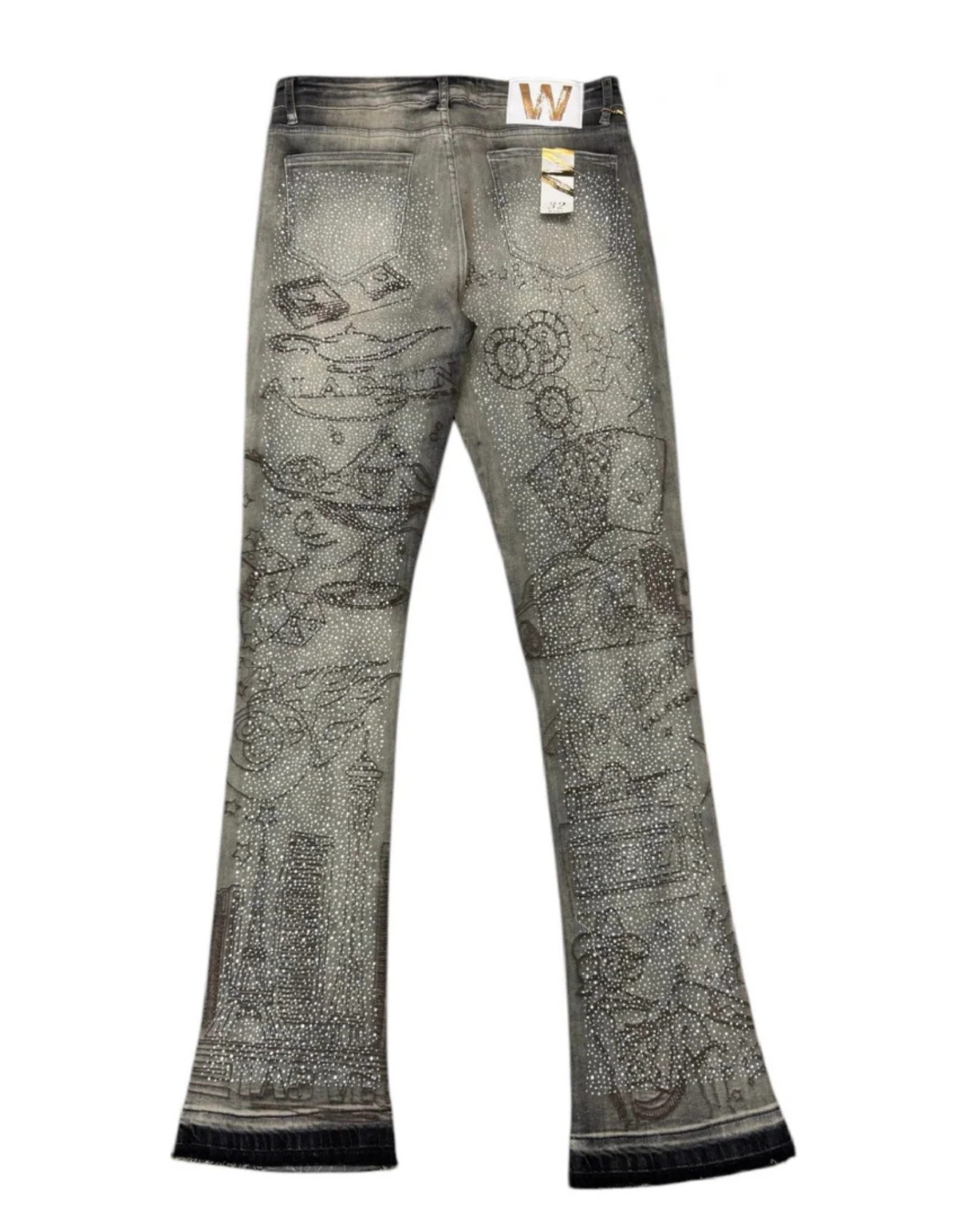 Las Vegas Stacked Jean M8538D