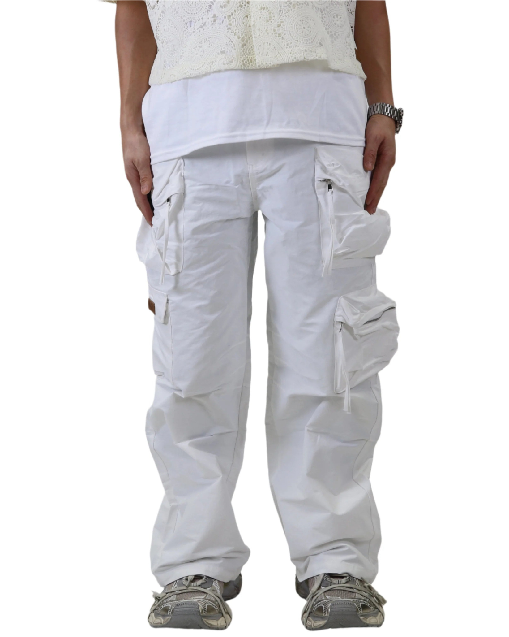 Nylon Baggy Fit Cargo Pant