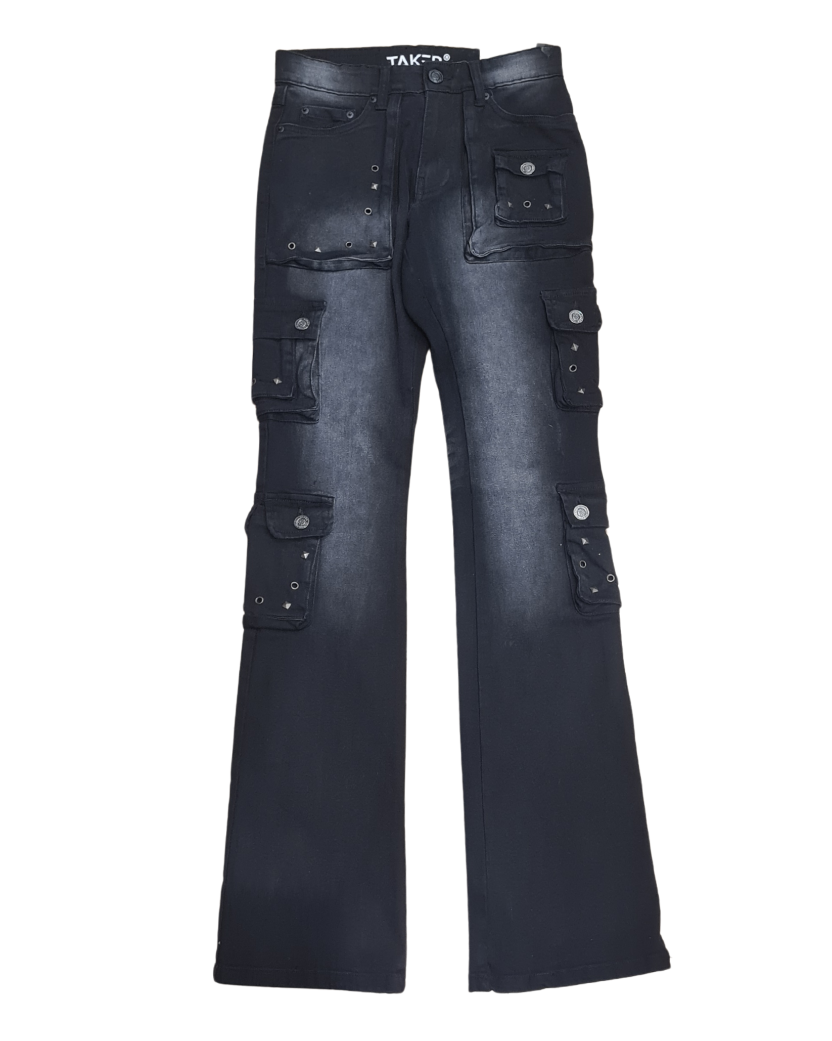 Stacked Flare Fit Jeans T4114