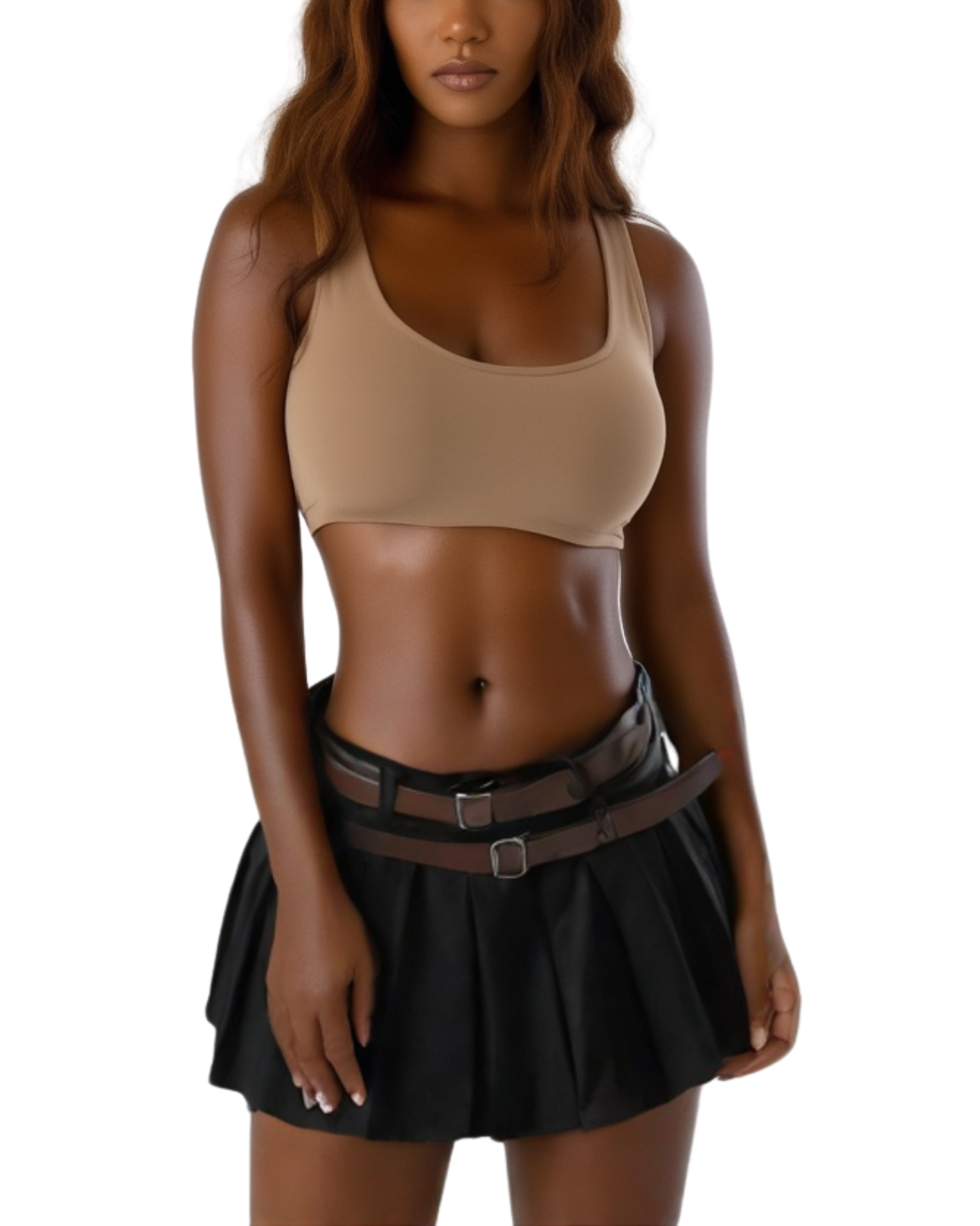 Leather Belt Skirt