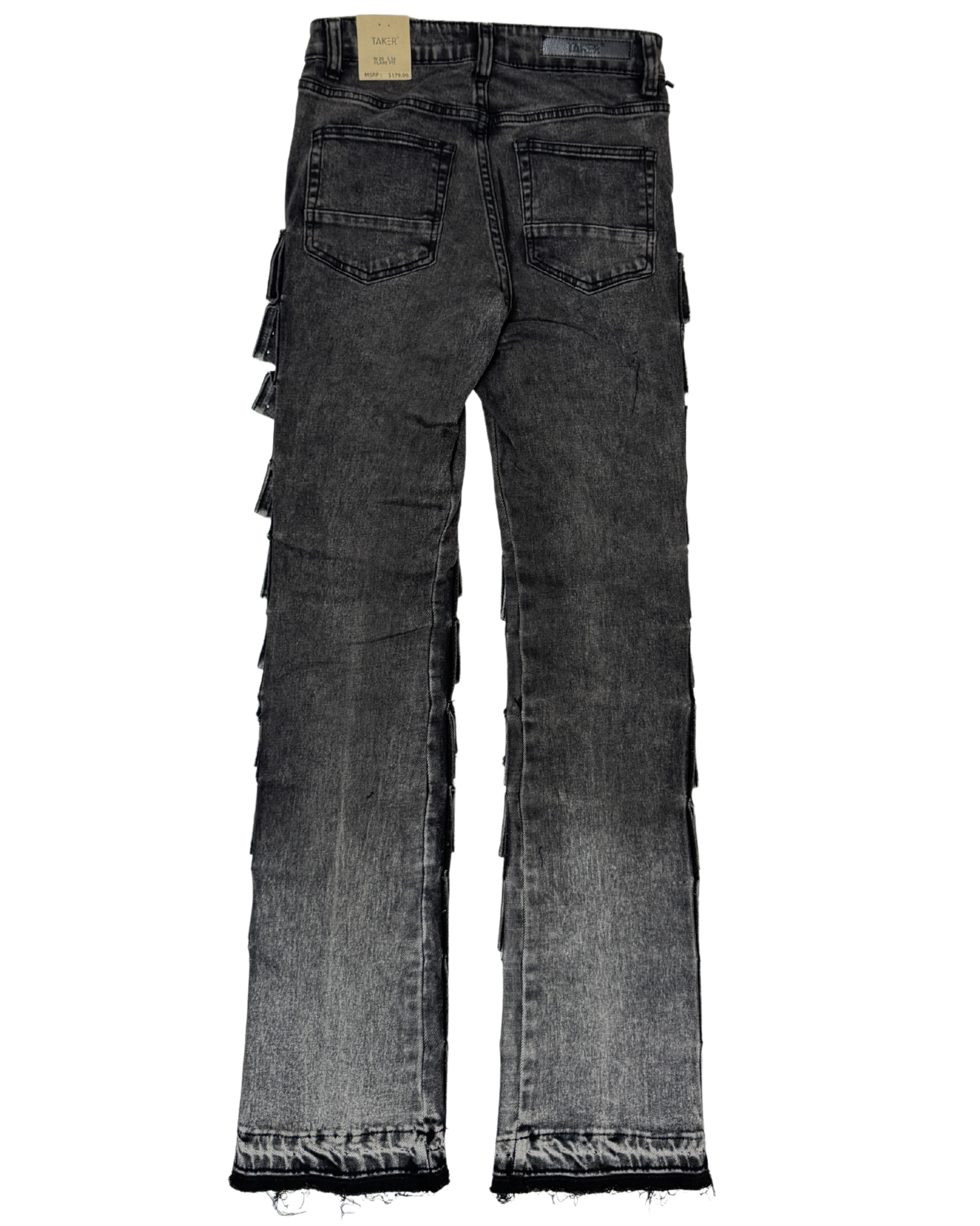 Stacked Flare Fit Jeans T5019