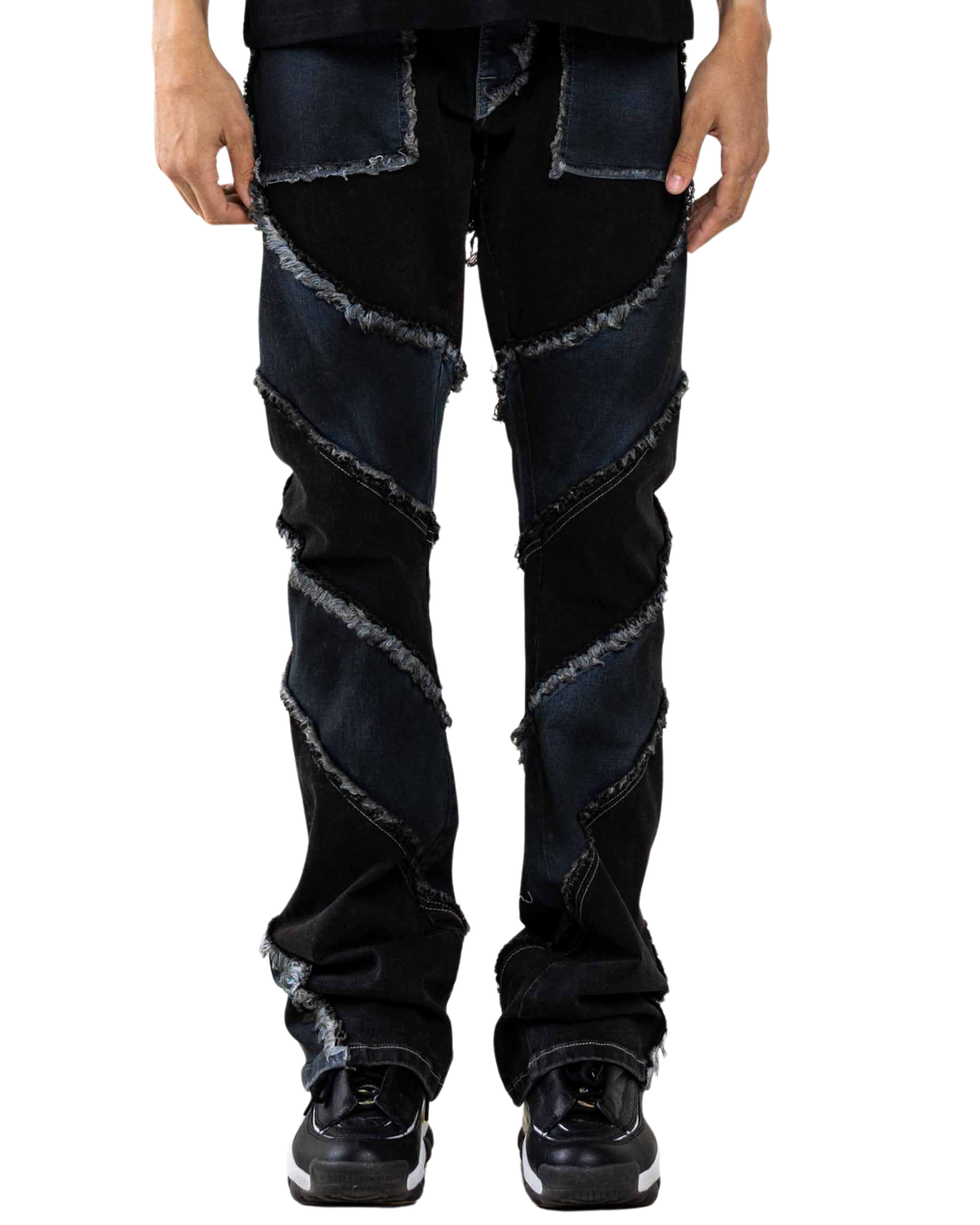 Cut & Sew Denim Pants