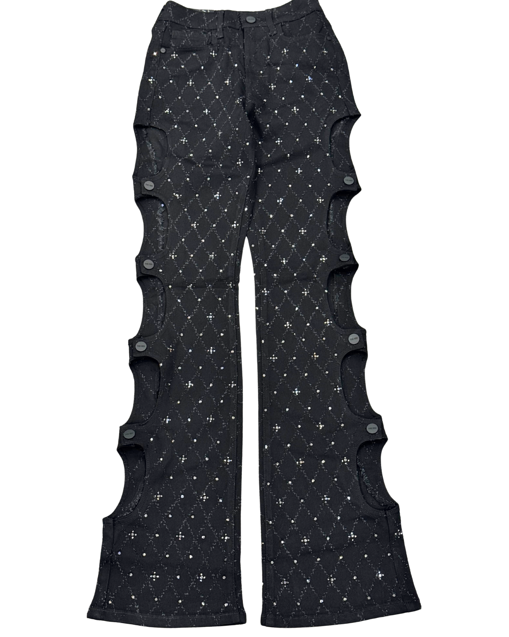 Snappy SideUp Buttoned Stacked Jeans AP25342