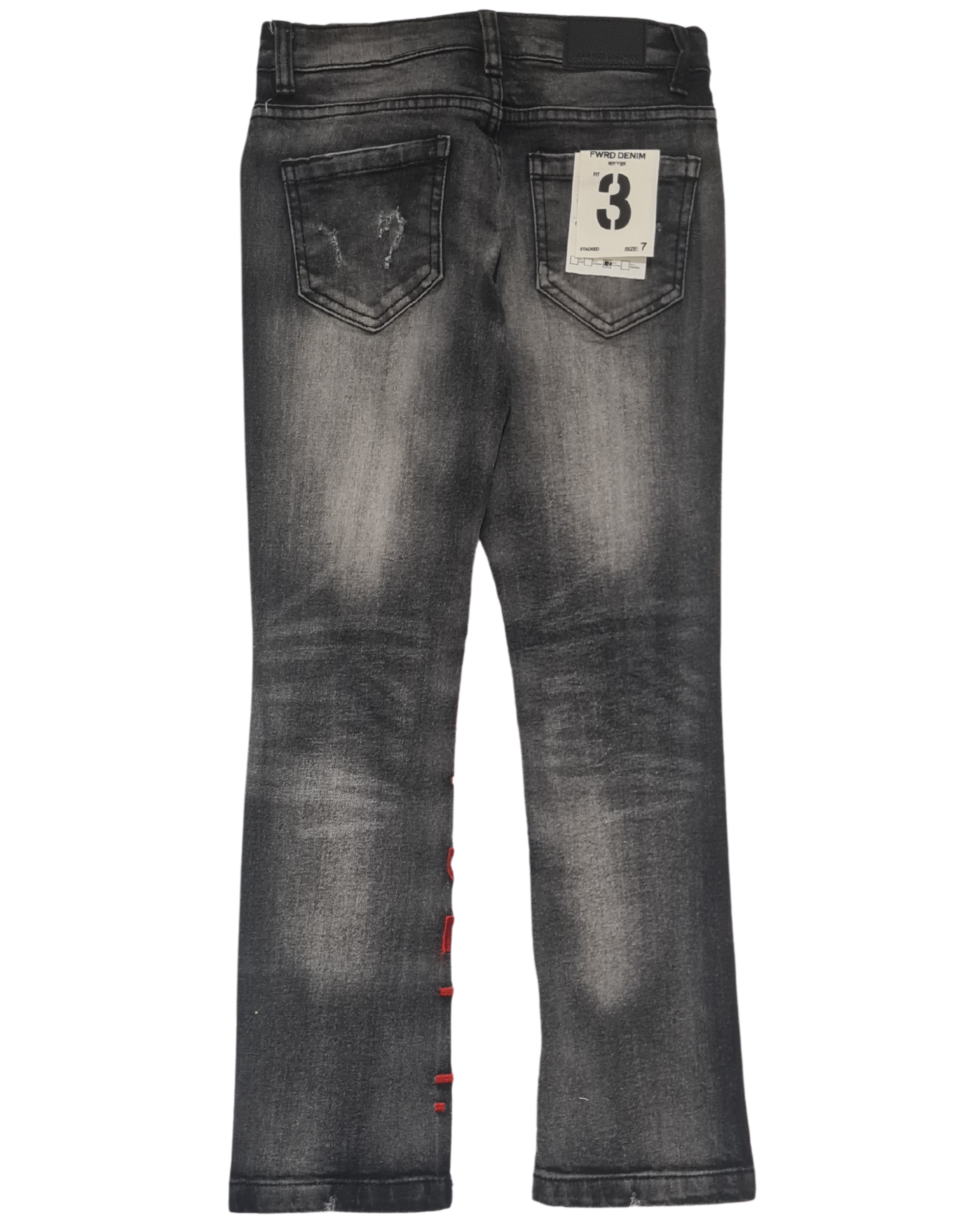 Kids Painted Money Dept Stacked Denim Jeans 330065