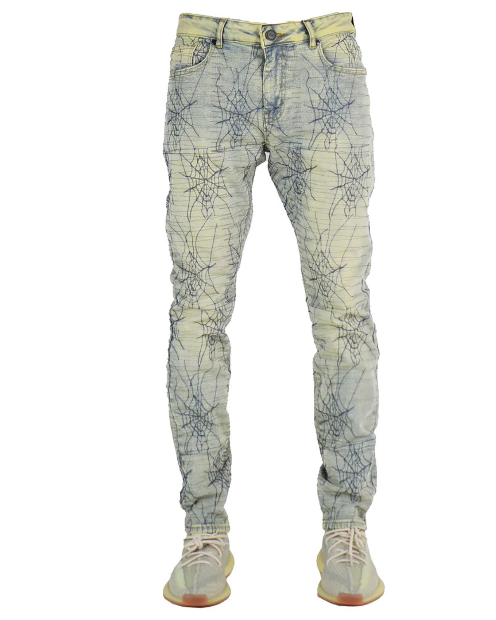 Spider Web Stacked Slim Fit Jean 3508