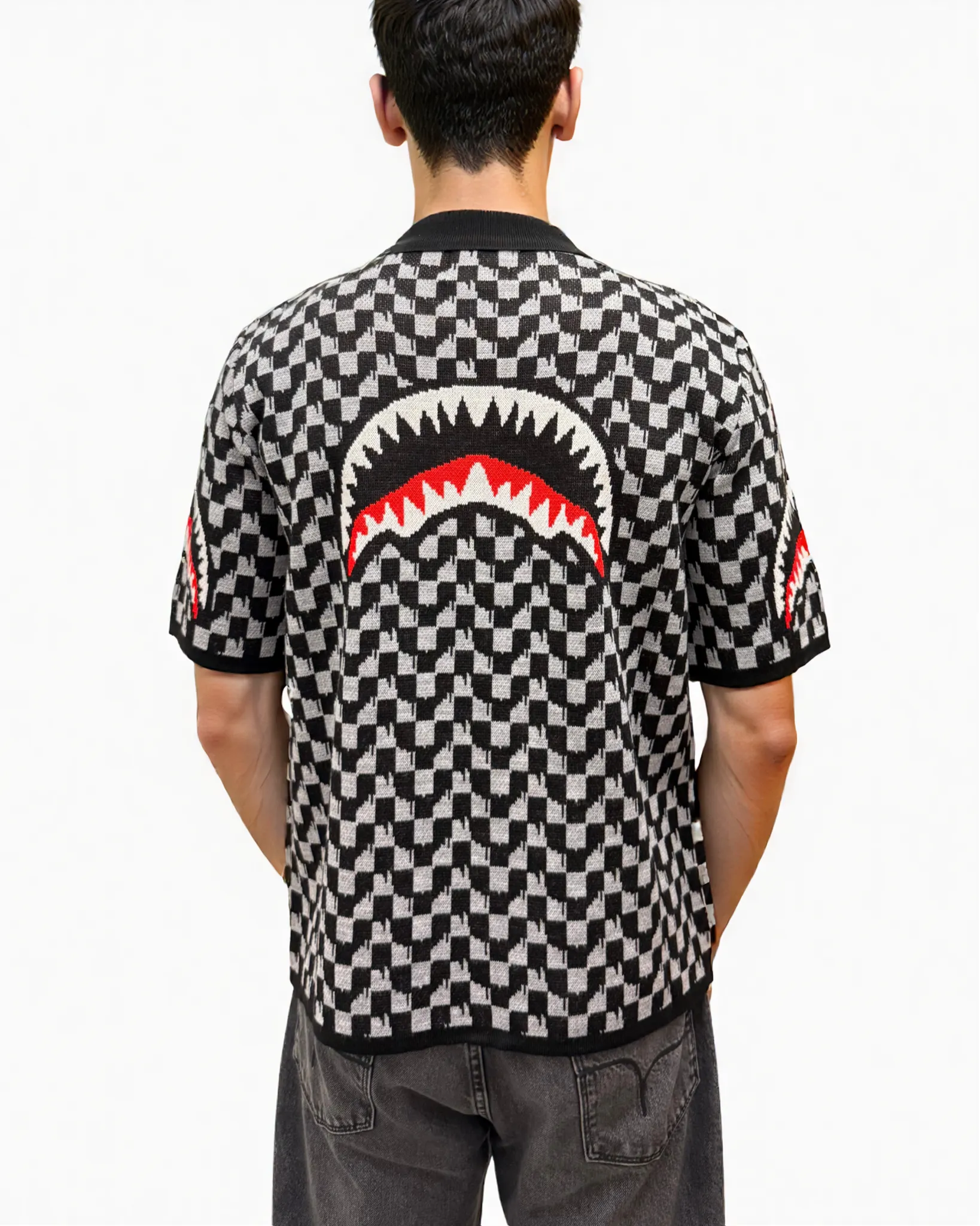 Shark Graphic Printed Woven Shirt