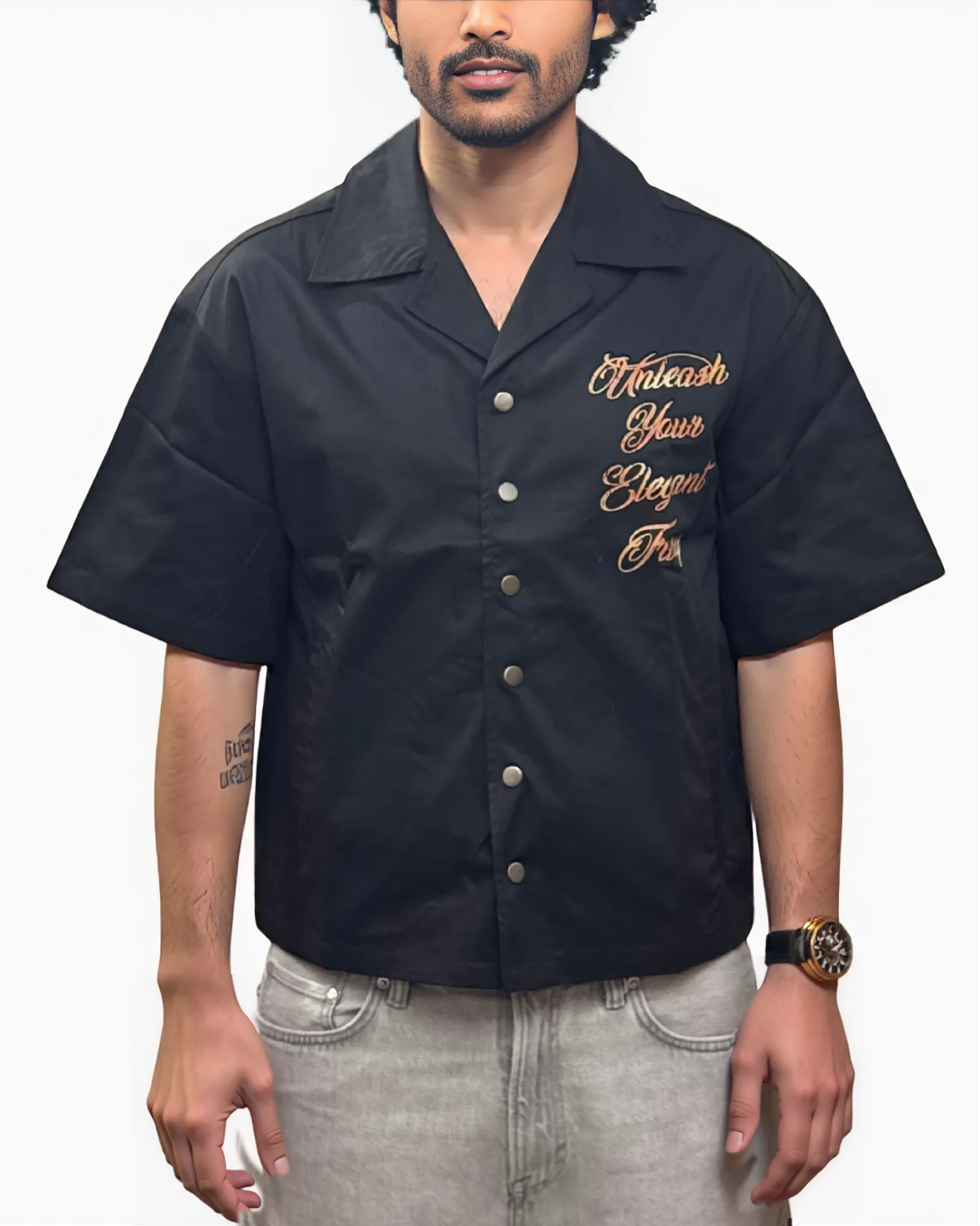 Elegant Fury Crop Shirt