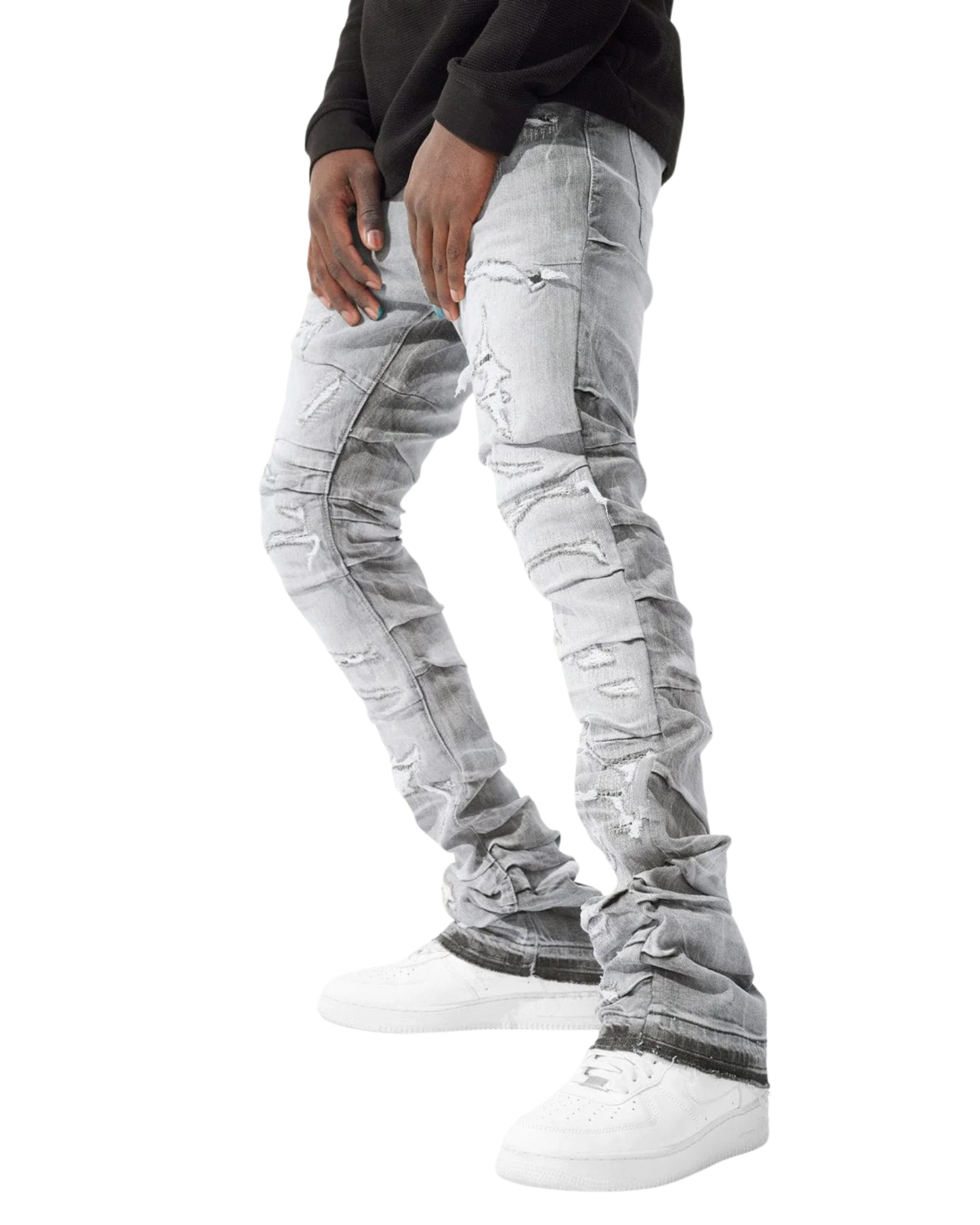 Ripped Stacked Jeans JTF1157