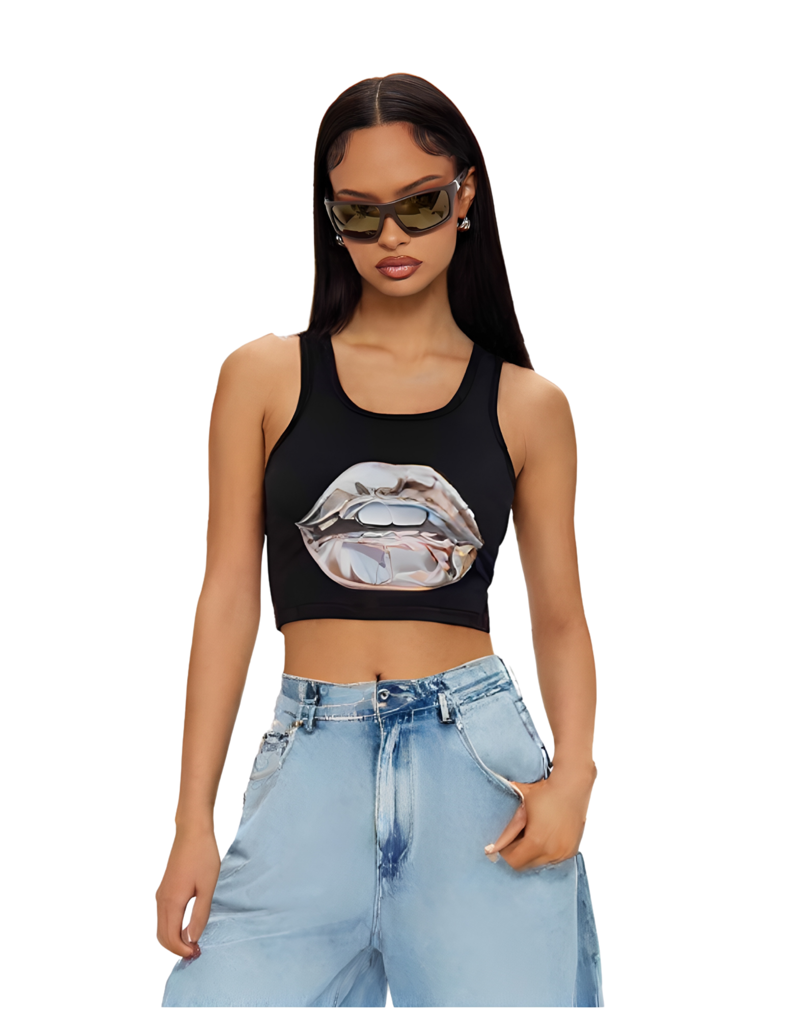Keep Up Sleeveless Crop Top
