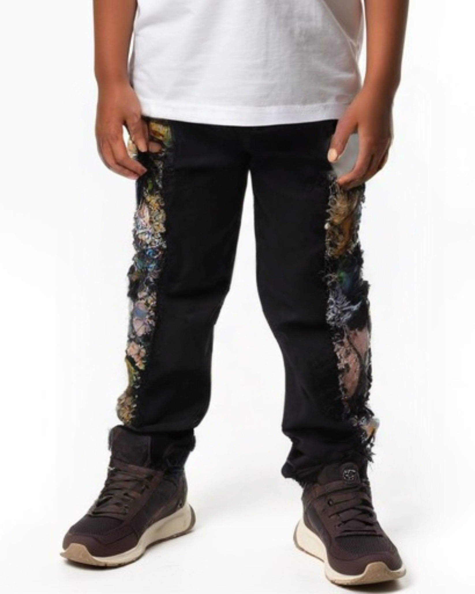 Kids Tapestry Stacked Jeans 3611