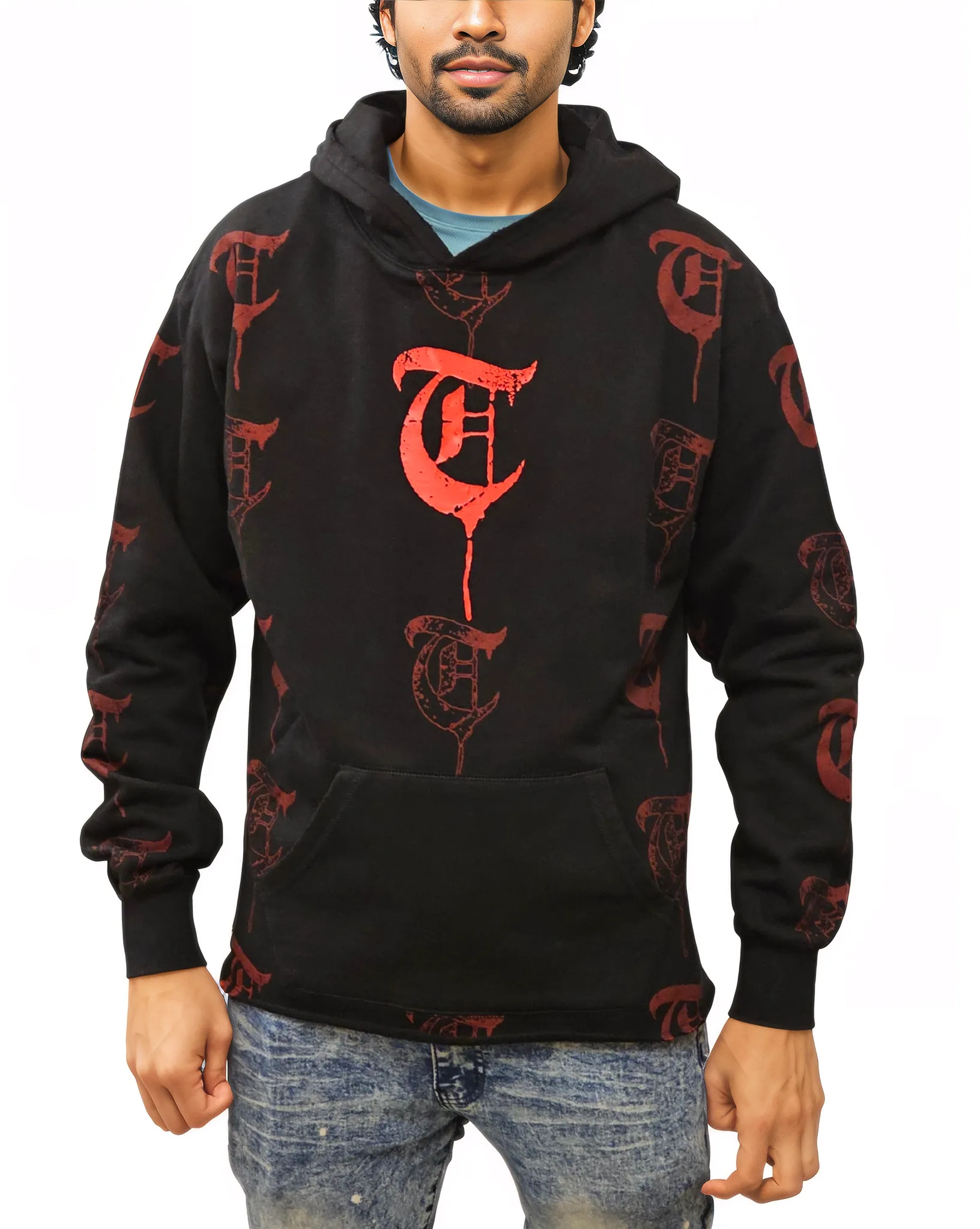 Ehab Pattern Hoodie