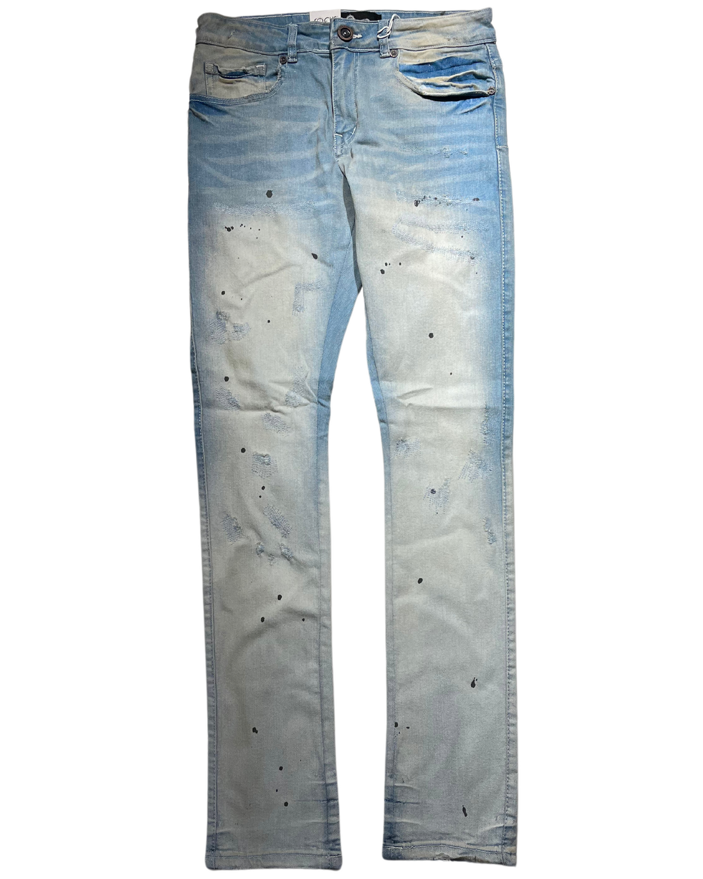 Washed Distressed Jeans 5221C