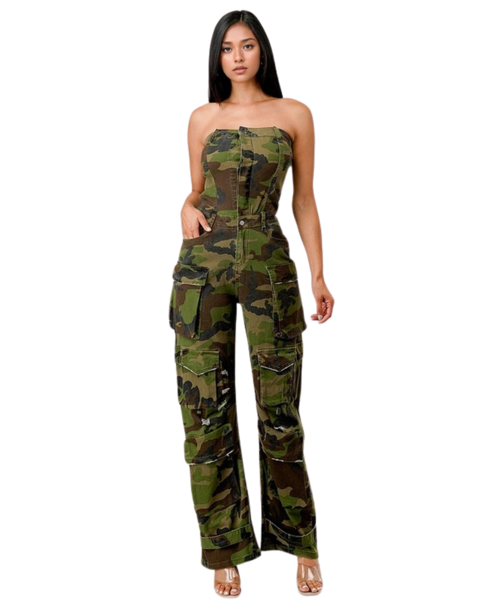 Camo Cargo Jumpsuit