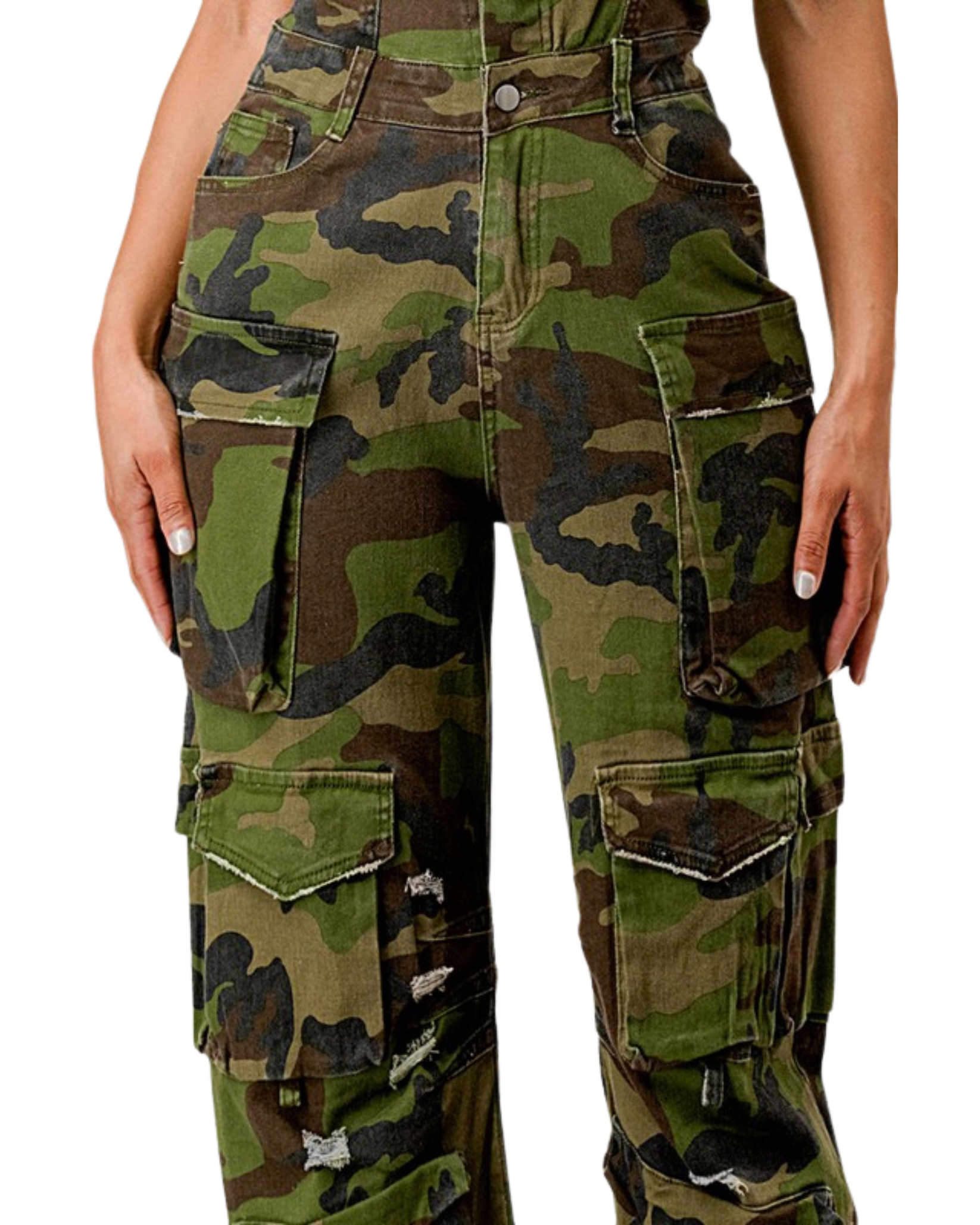 Camo Cargo Jumpsuit