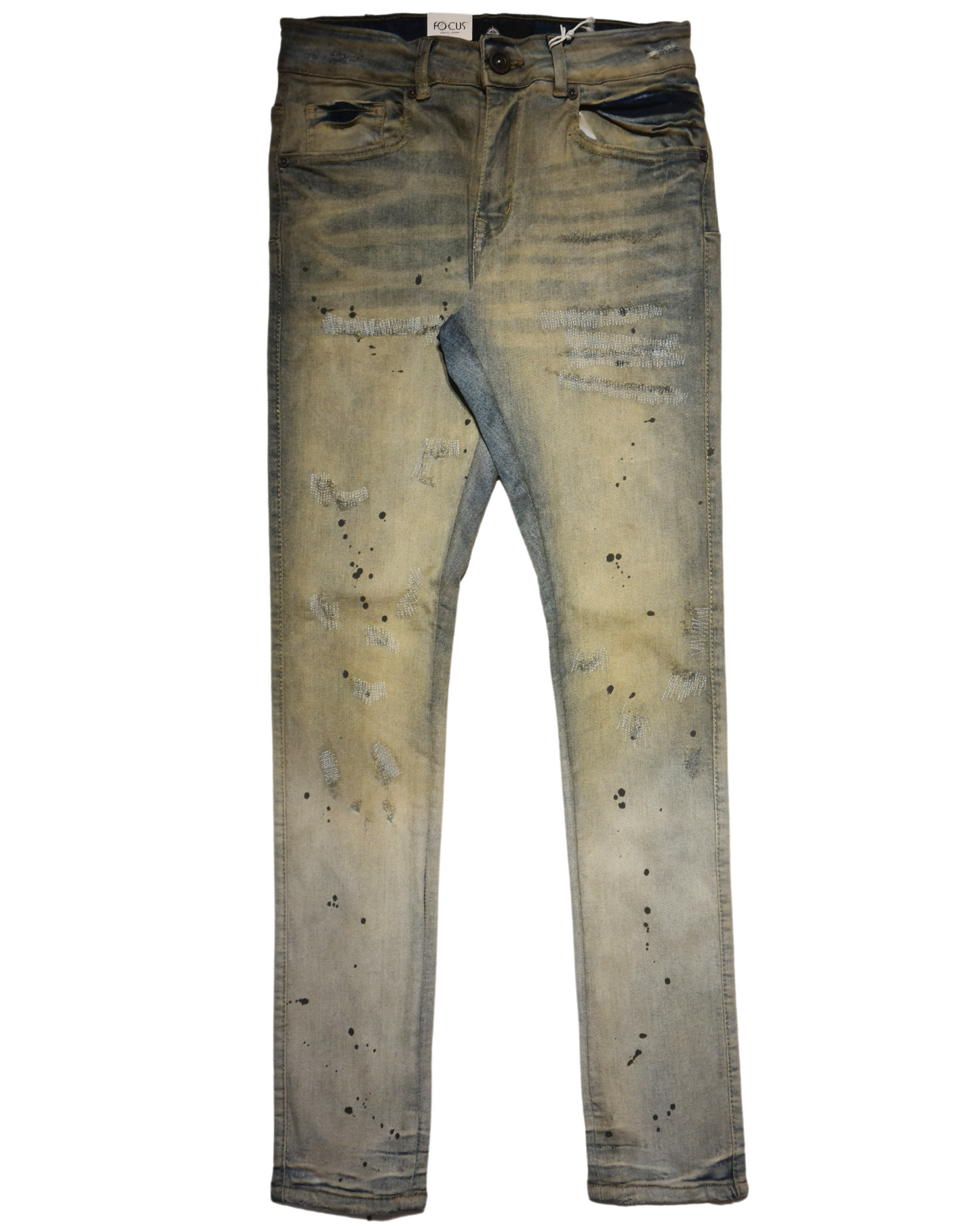 Washed Distressed Jeans 5221C