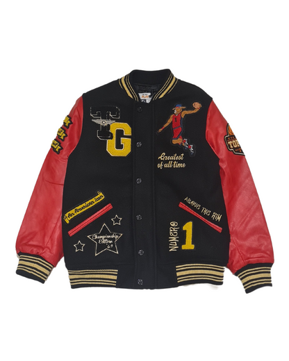 Kids Greatest Of All Time Varsity Jacket