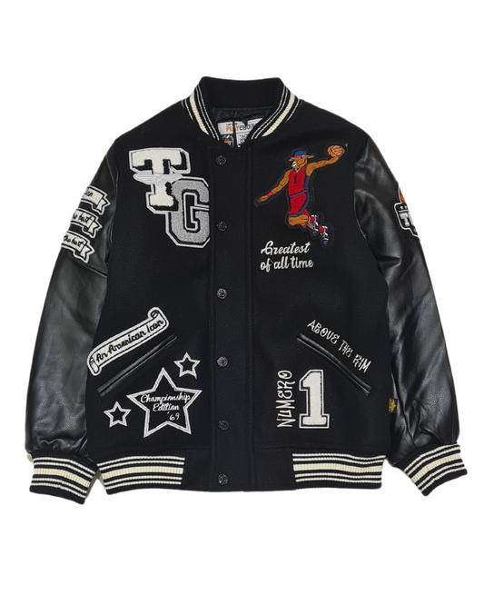 Kids Greatest Of All Time Varsity Jacket