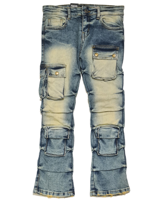 Kids Cargo Slim Fit Jeans 5226
