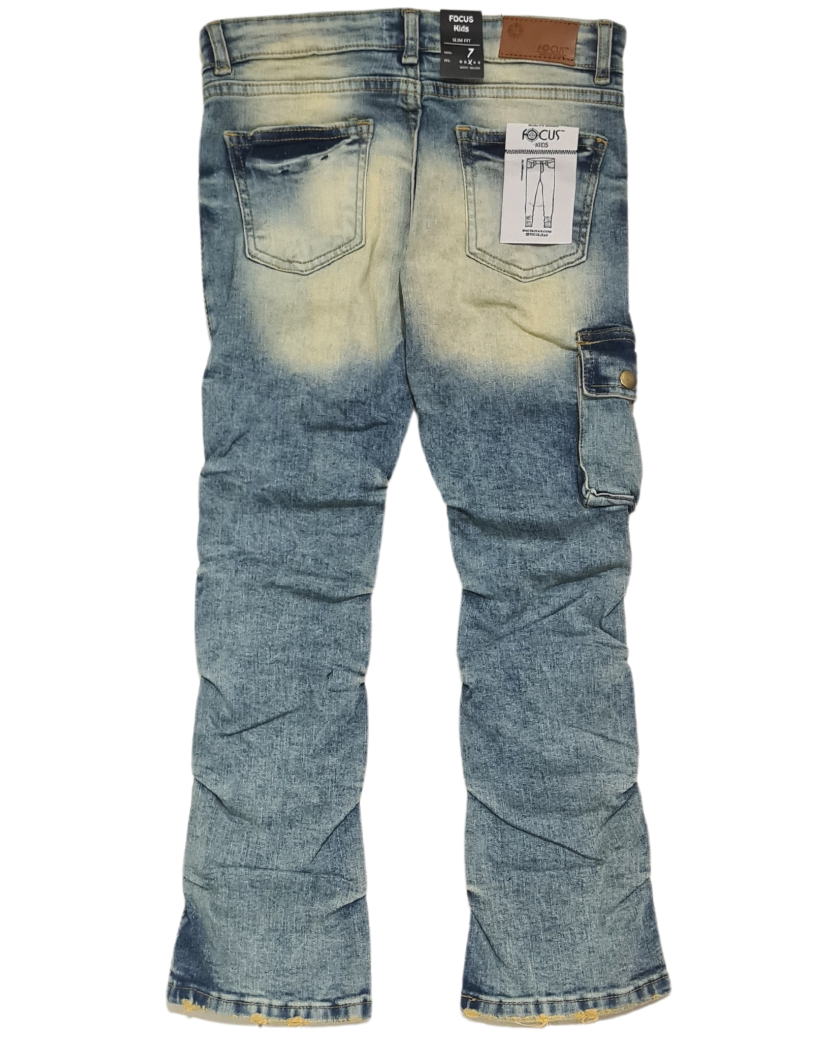 Kids Cargo Slim Fit Jeans 5226