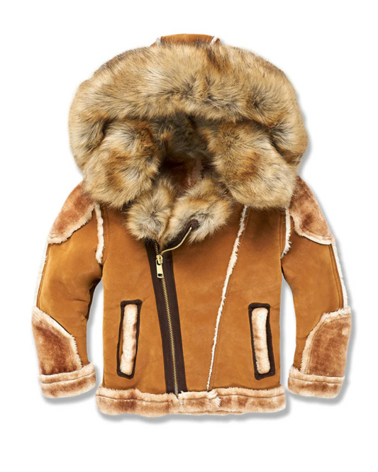 Kids El Jefe Shearling Moto Jacket