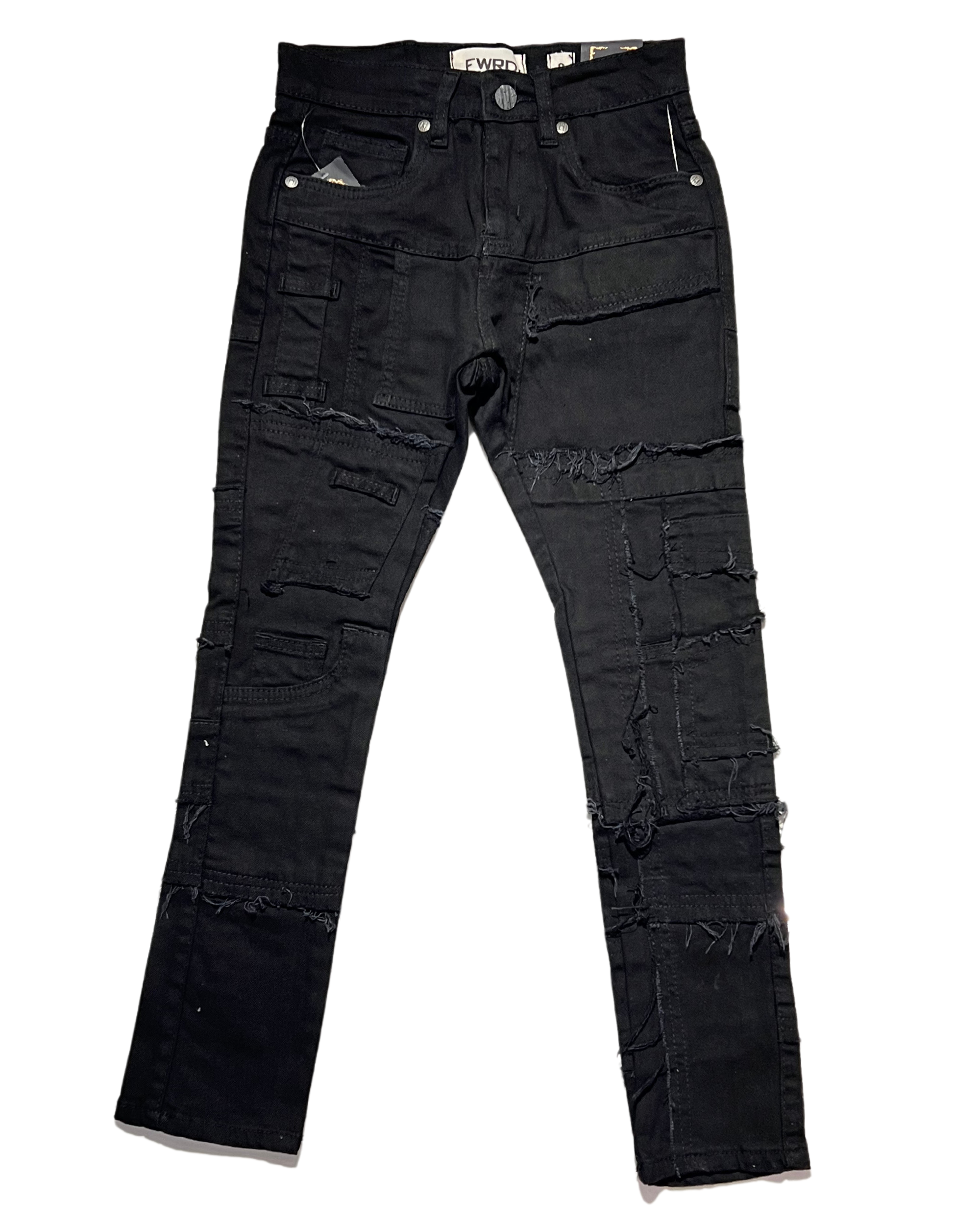 Kids Patches Slim Jeans 33922