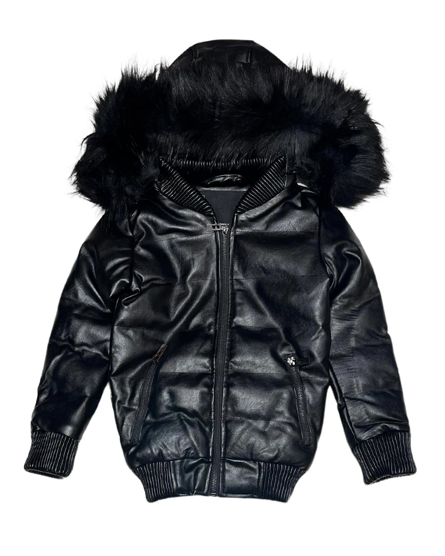 Kids Faux Fur Puffer  KJ220