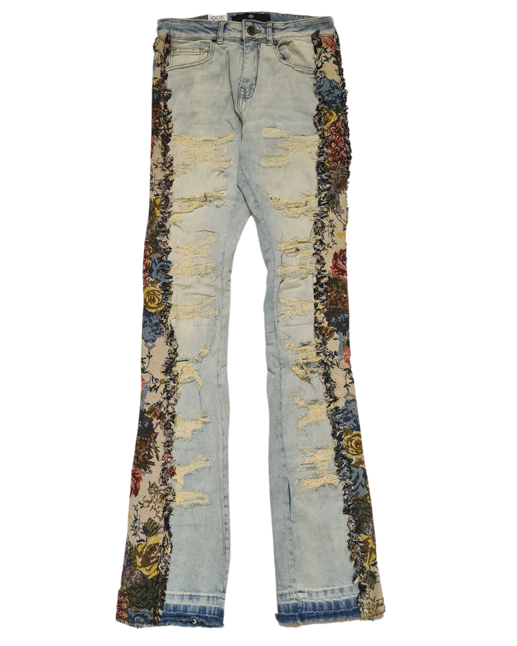 Tapestry Insert Stacked Jeans 3611