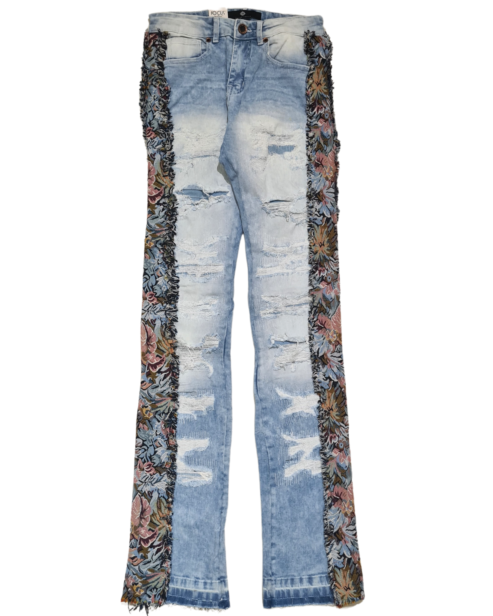 Tapestry Insert Stacked Jeans 3611