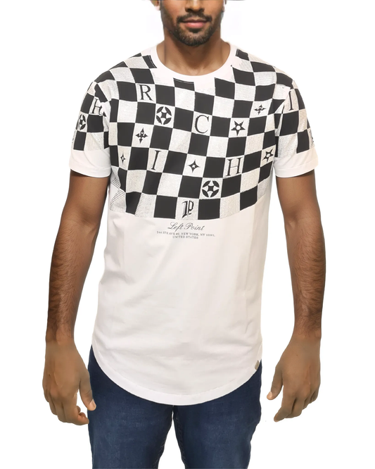 Checker Graphic Print Shirt