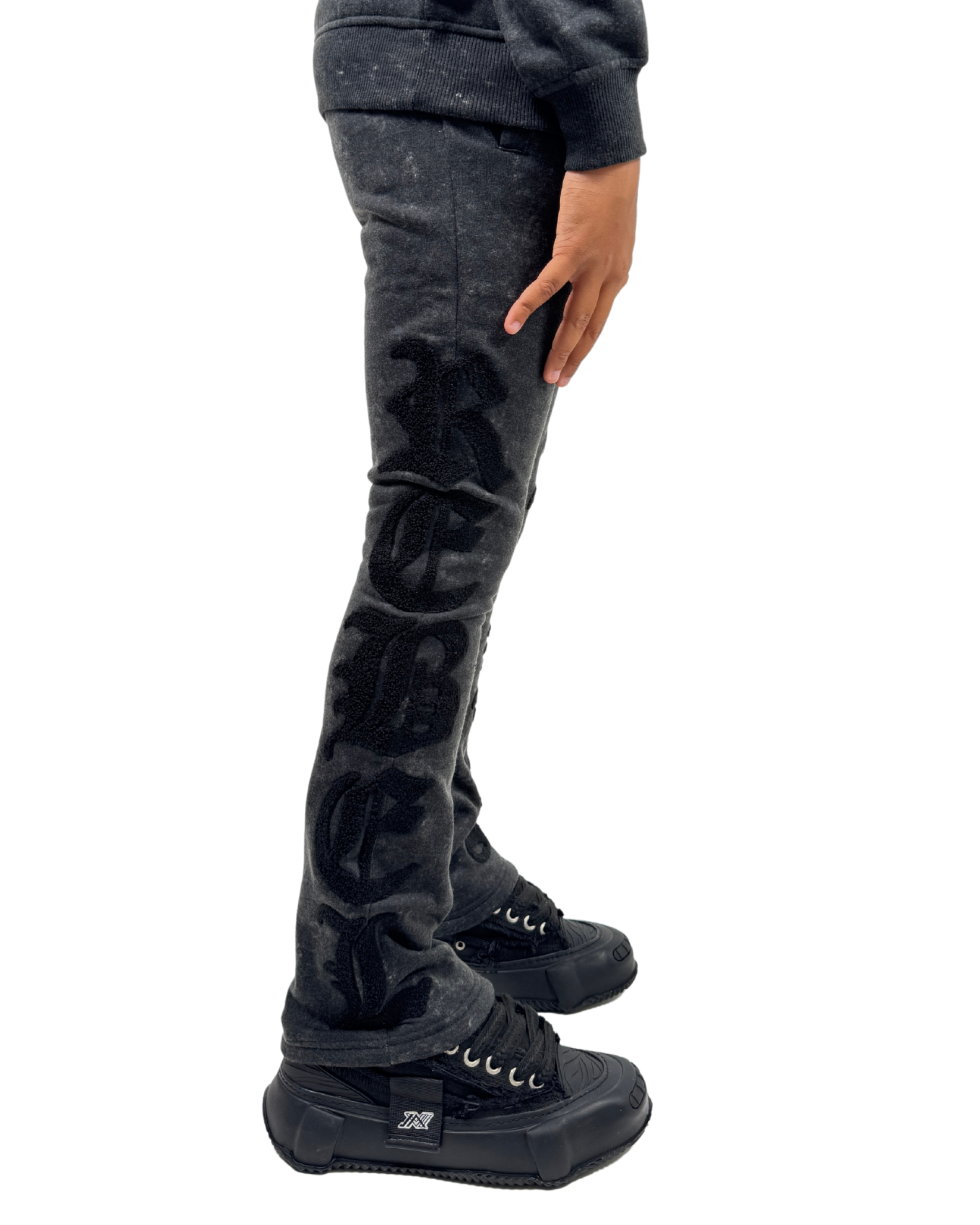 Kids Rebel  Stacked Swearpant