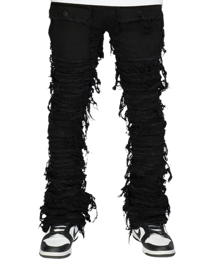 Nirvana Rip & Frayed Stacked Jeans