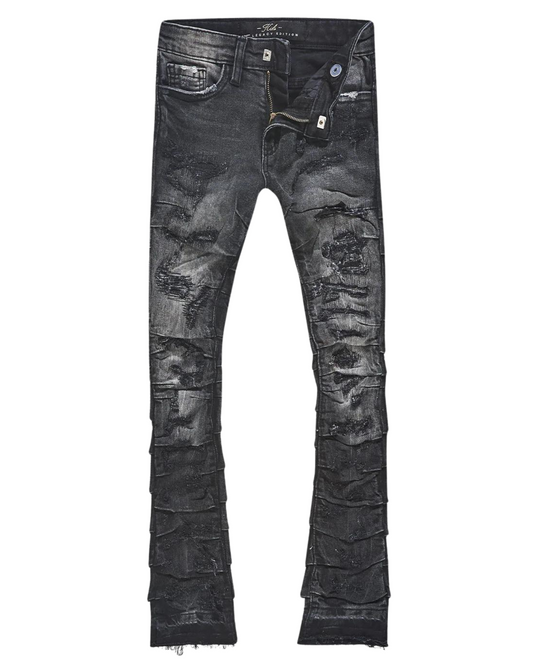 Kids Stacked Ripple Jeans 1157