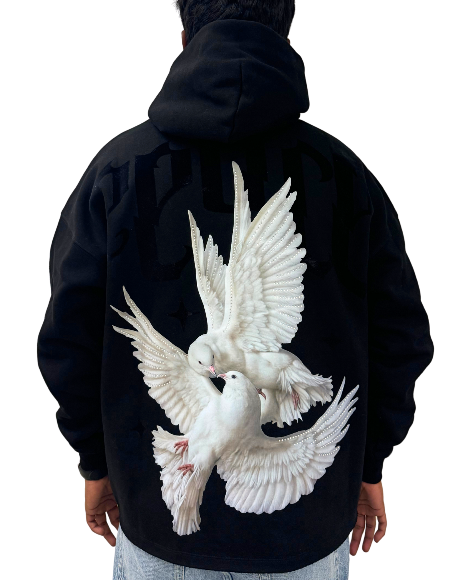 Dove Peace Crop Hoodie