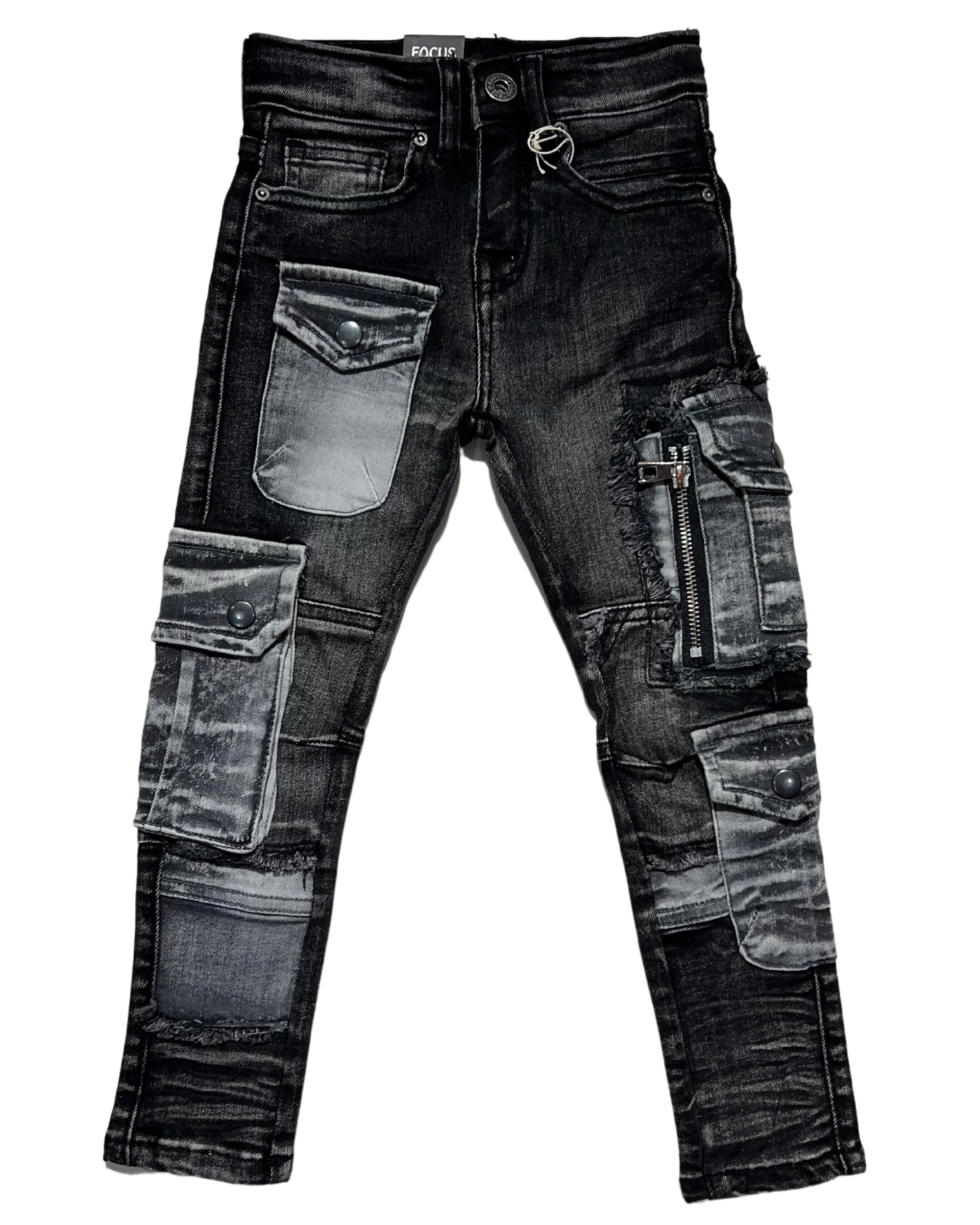 Kids Cargo Slim Fit Jeans 3413