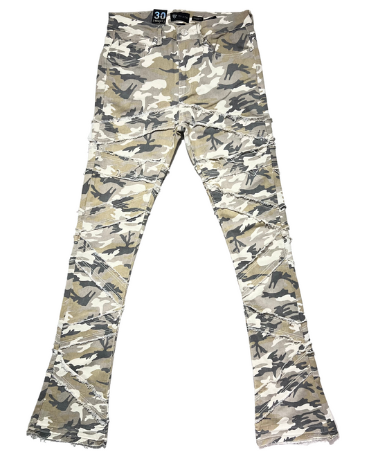 Camo Stacked Jeans 5835