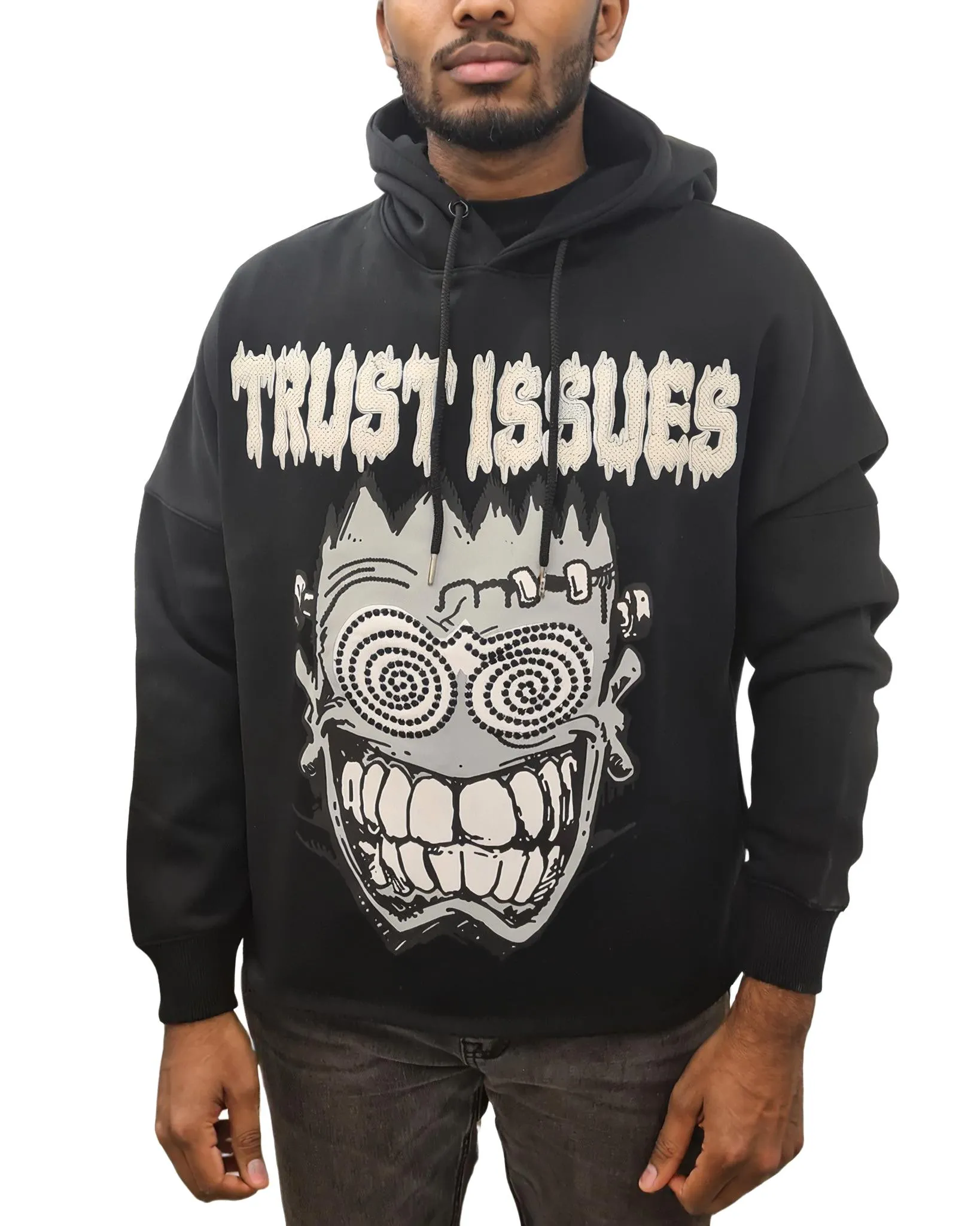 Trust Issues Cropped Hoodie