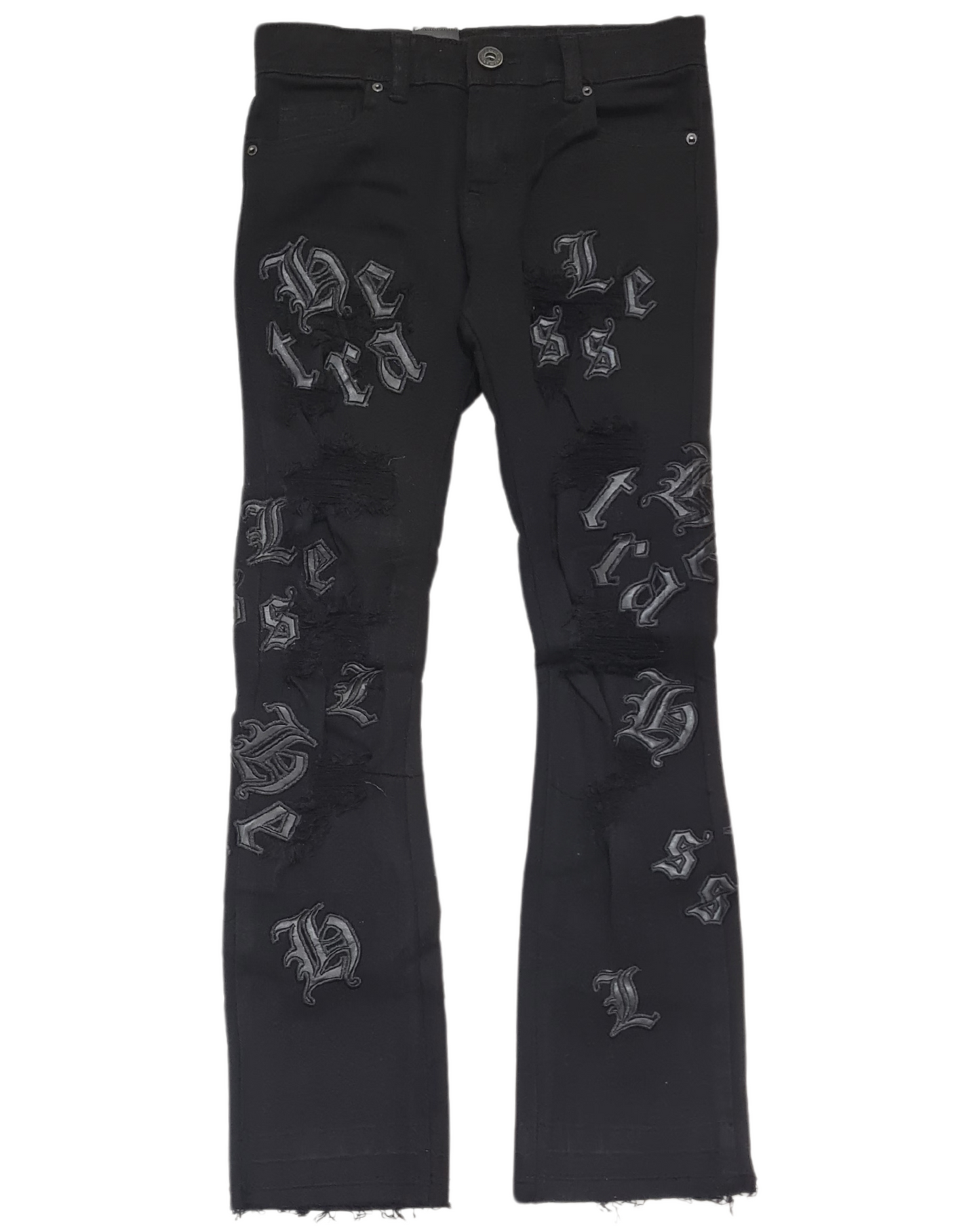 Kids Heartless Stacked Jeans 5241