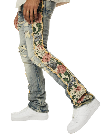Tapestry Insert Stacked Jeans JP24113