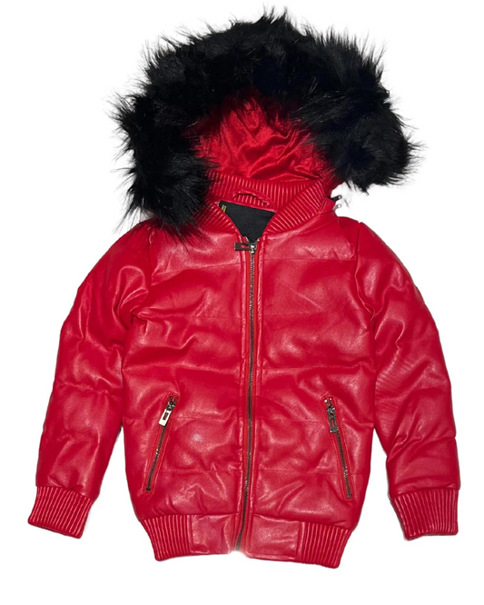 Kids Faux Fur Puffer  KJ220