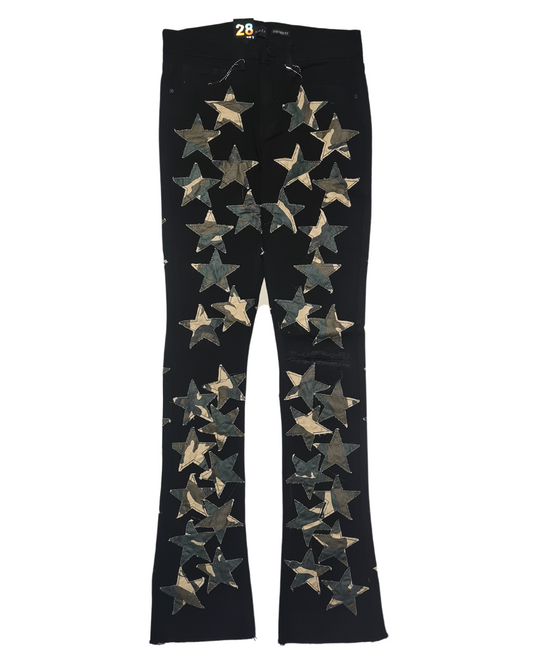 Camo Star Stacked Jeans 5890