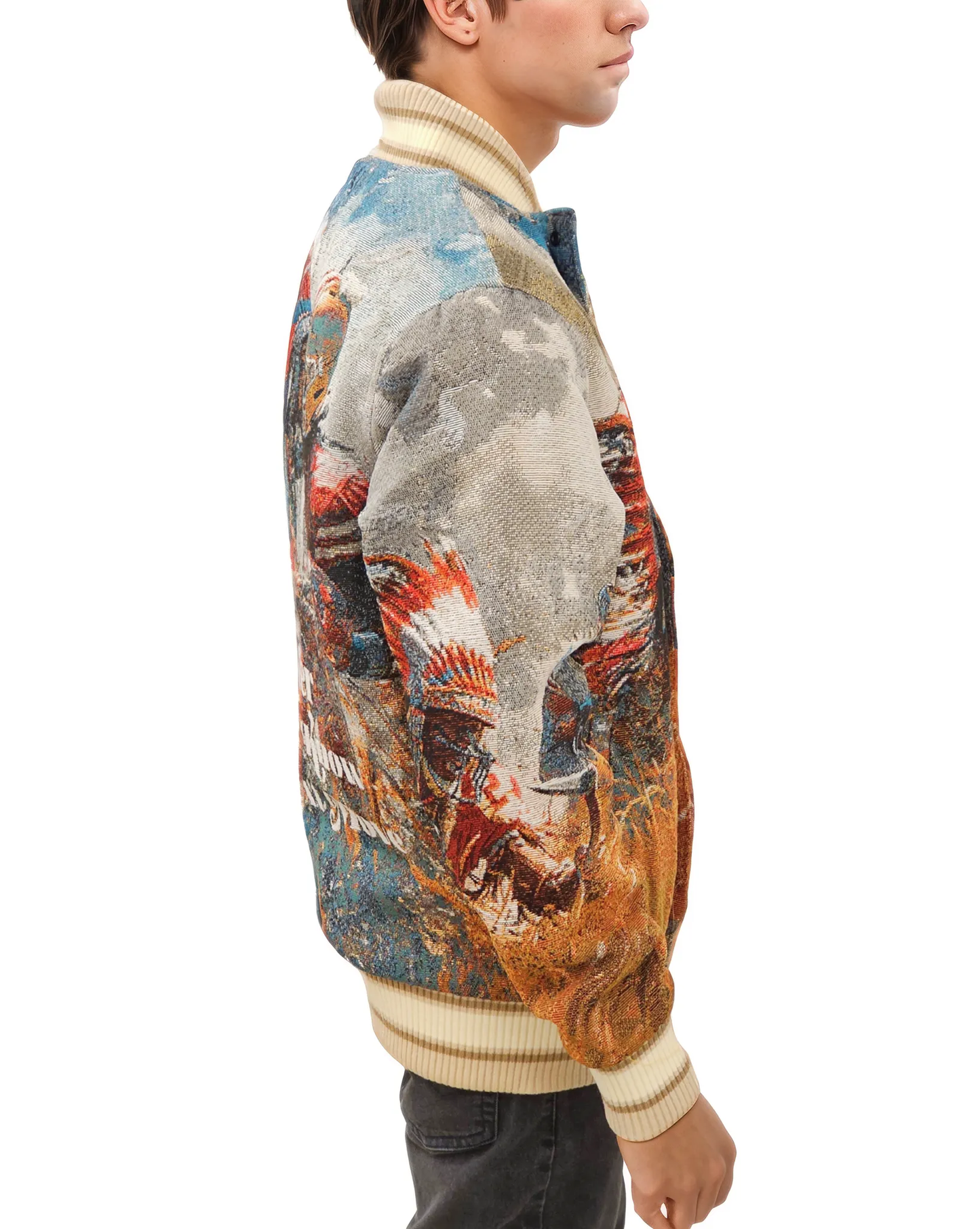 Football Tapestry Jacquard Jacket