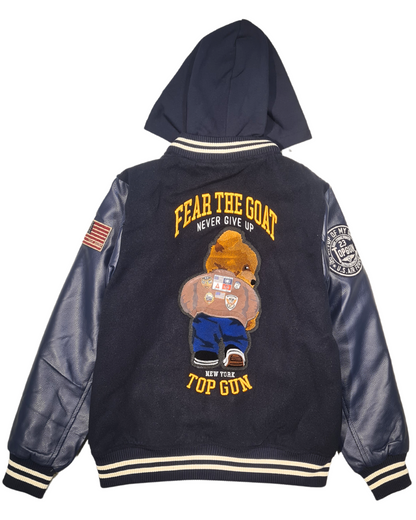 Kids Bear Goat Varsity Jacket