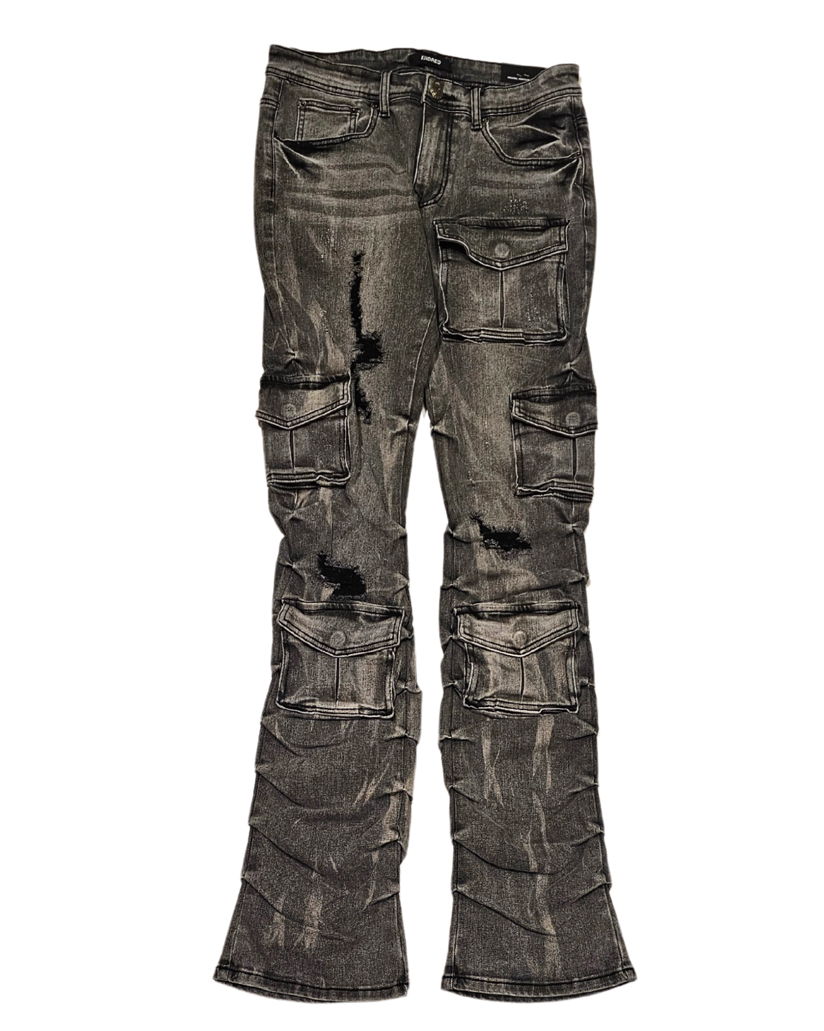 Stacked Cargo Denim Jean 2056