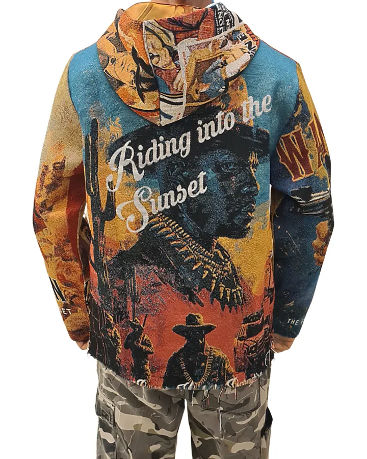 Gunslinger Tapestry Jacquard Hoodie